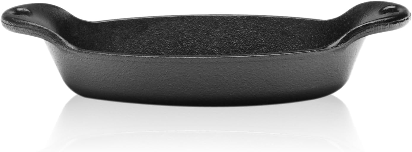 Lodge Mini servidor ovalado, negro, 9 onzas