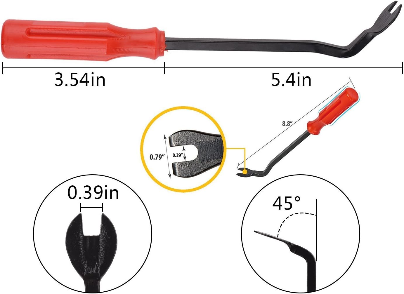 Kit de herramientas de extracción de moldura automática, herramienta de reparación de automóviles para audioradioCDGPSdesmontaje de puerta, clip de