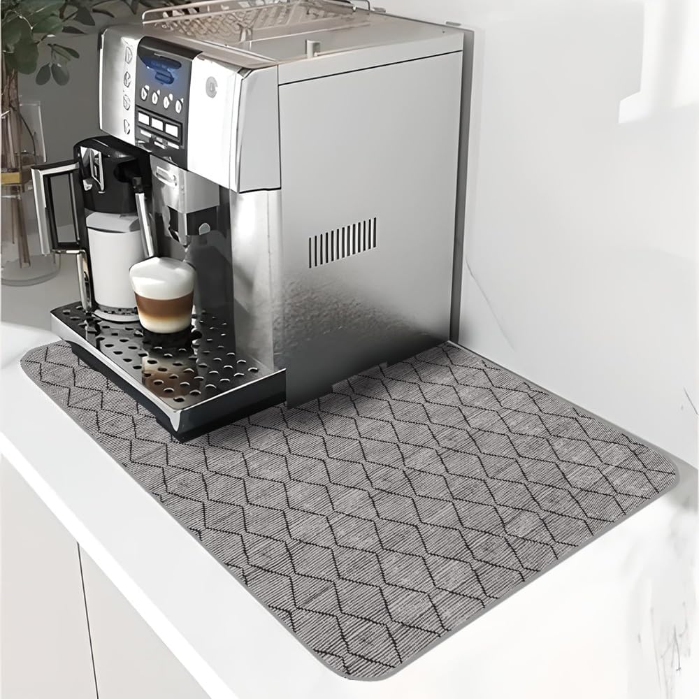 DEVBEST Tapete para secar platos  Tapetes de secado de platos ultra absorbentes  Lavable a máquina y secado súper rápido  Solución práctica para