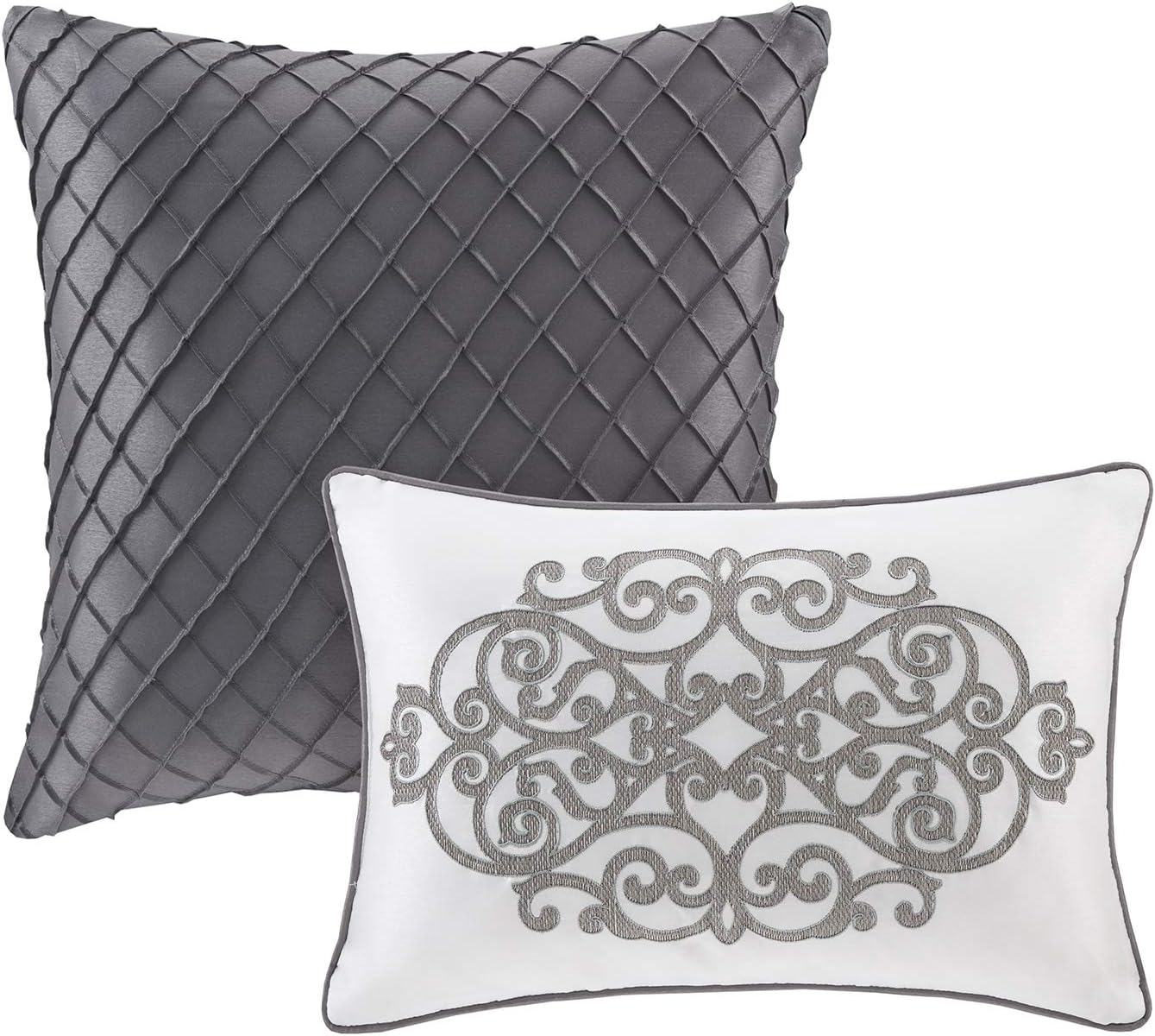 Madison Park – Cómodo edredón de cama en una bolsa, diseño tradicional de jacquard de lujo para todas las estaciones con juego de sábanas completo,