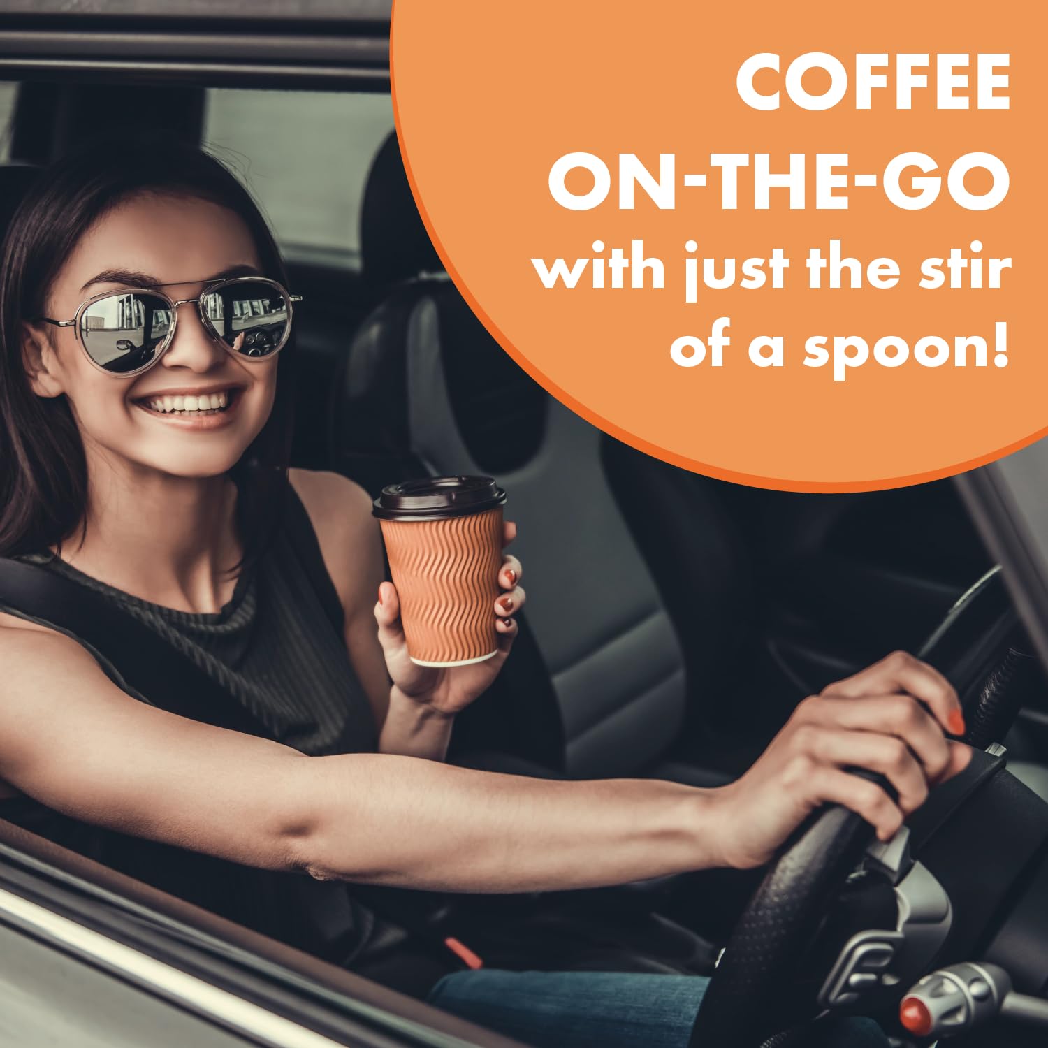 Café Grumpy – Café instantáneo de una sola porción – Descafeinado procesado con agua suiza – Tostado medio – Sabor a granos arábica molidos frescos