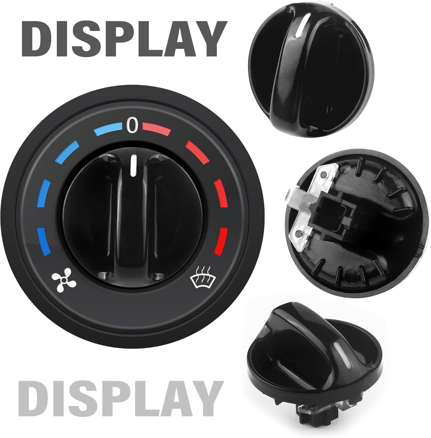 3 perillas de control de clima para interruptor de CA para automóvil, pomos de repuesto para aire acondicionado, OEM #55905-0C010 559050C010,
