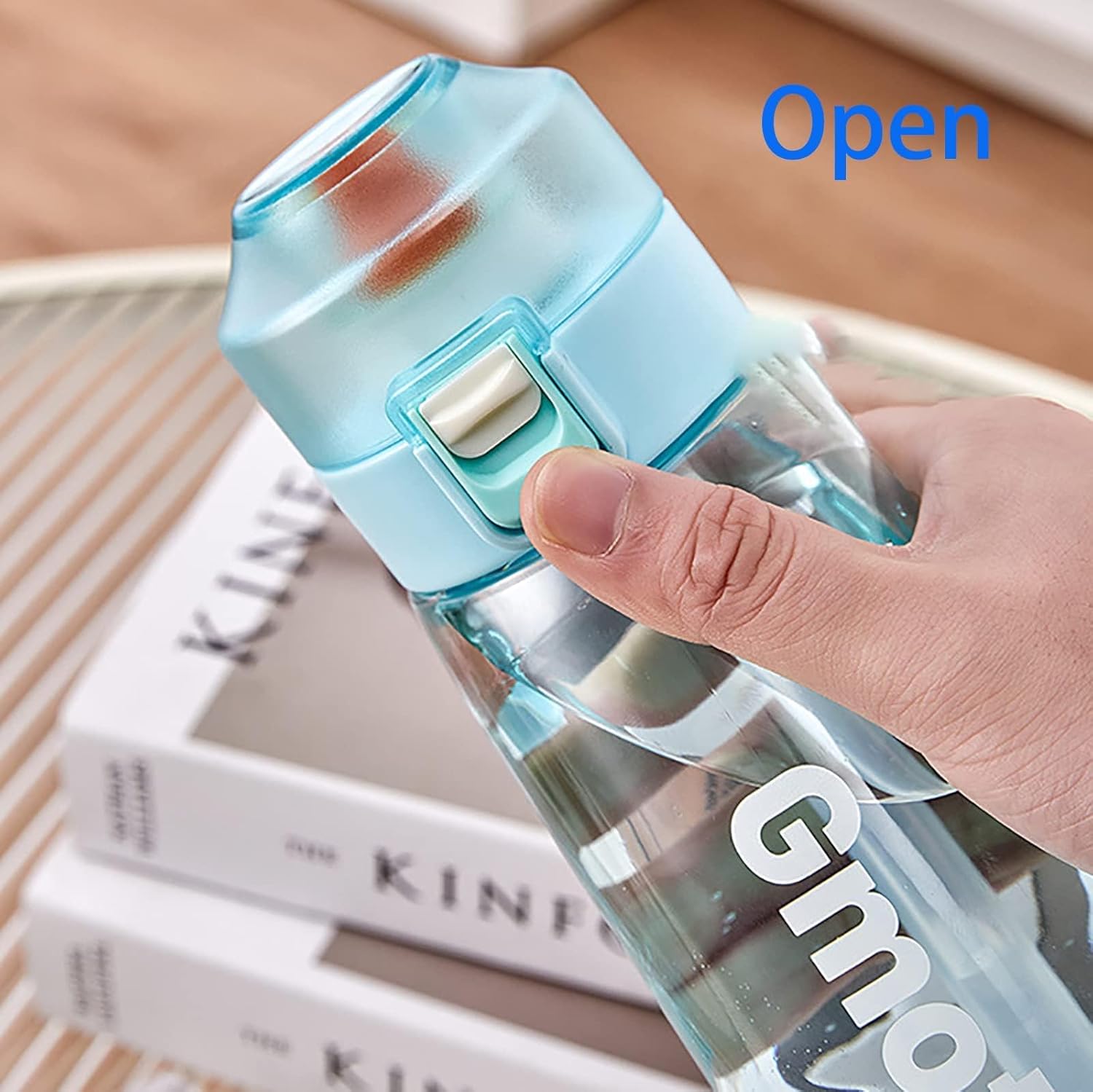 Botella de agua con cápsulas de sabor de 21.9 onzas  22.0 fl oz, botella de agua con fragancia de fruta, botella de agua reciclable para deportes,
