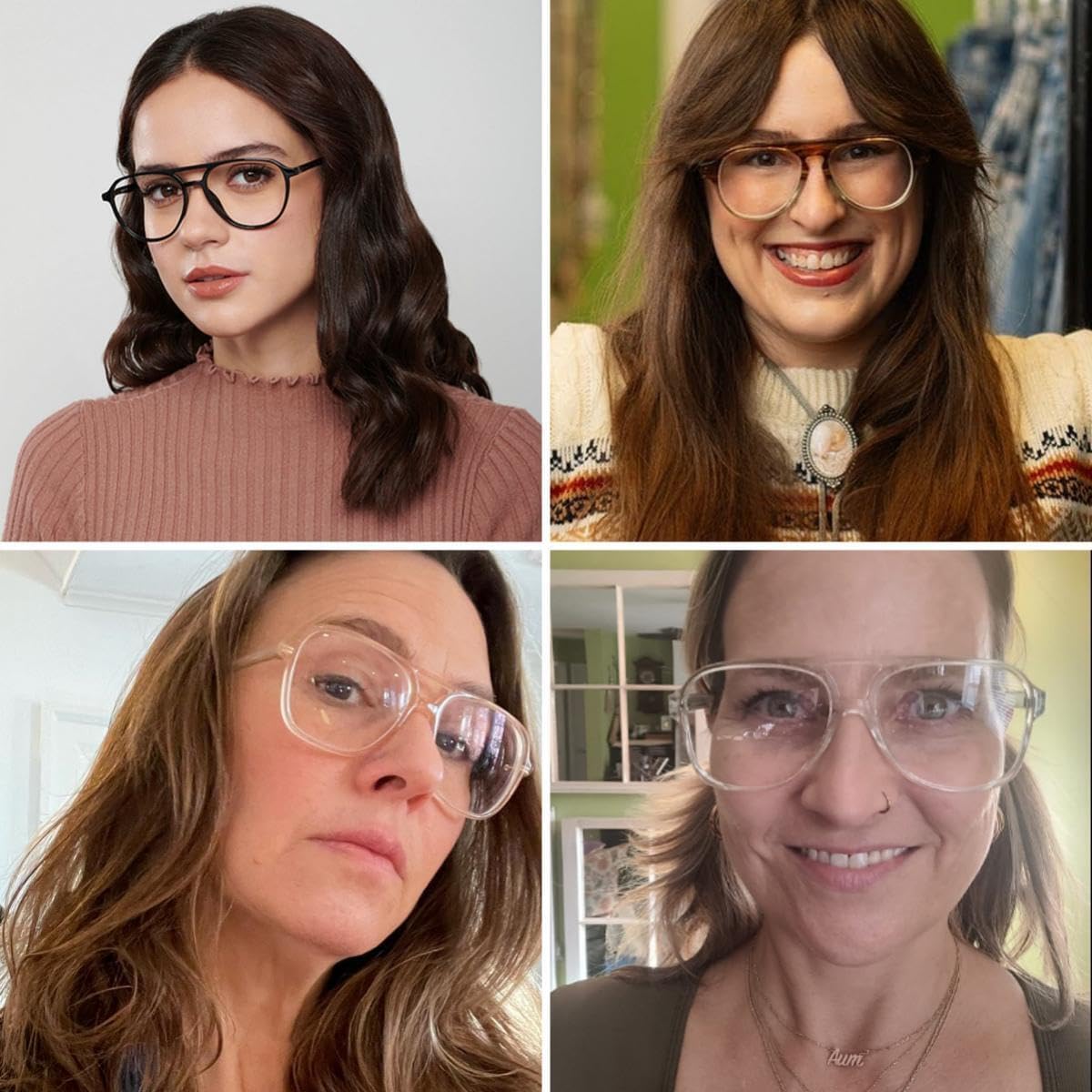 JOVAKIT Gafas de aviador con luz azul para mujeres y hombres, moda retro de los años 70, marco de aviador, gafas de ojo para computadora, antifatiga