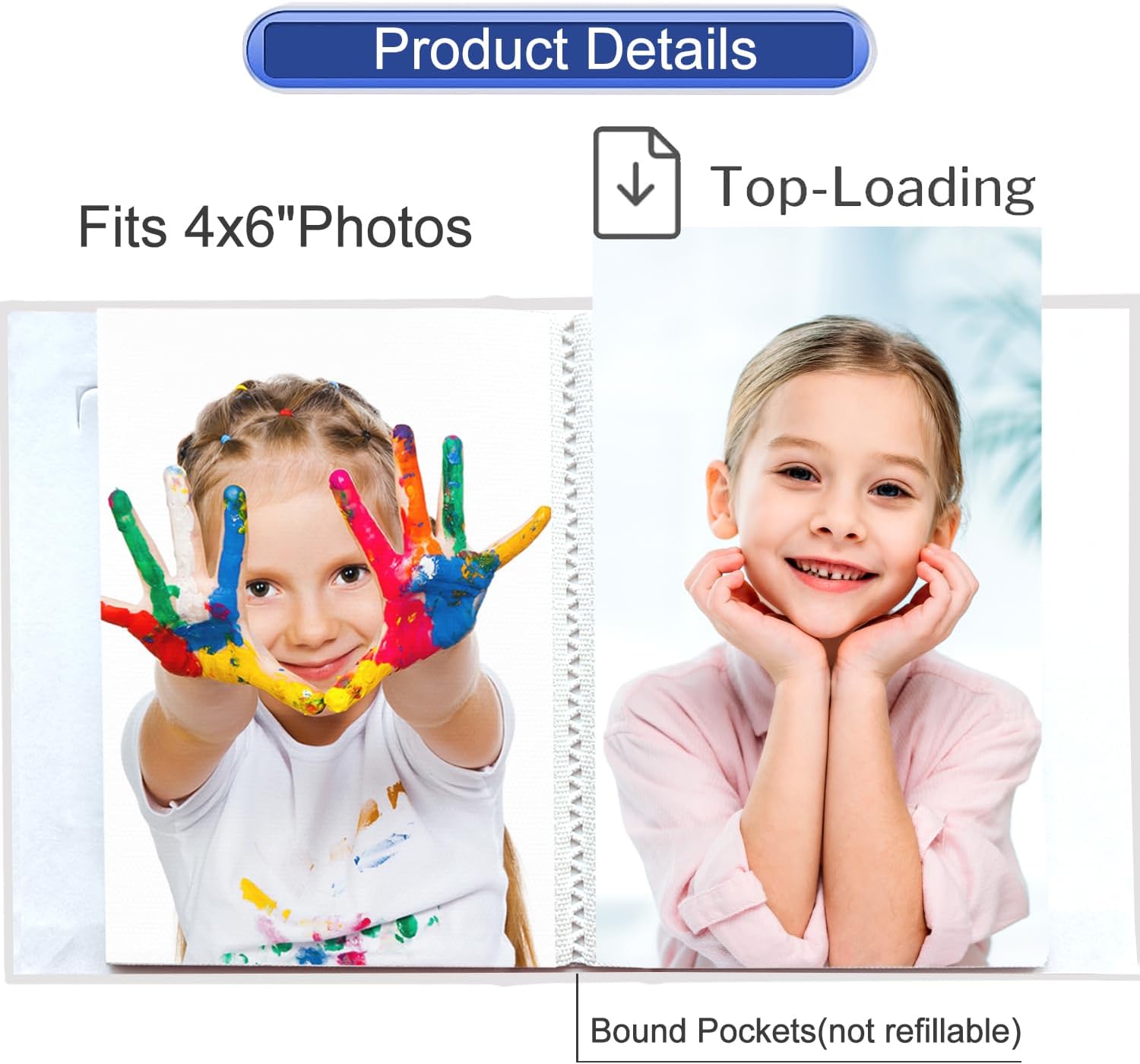 Zoview Art Álbum de fotos pequeño portátil de 4 x 6 pulgadas, cada 28 páginas transparentes con capacidad para 56 imágenes, mini álbumes de piel