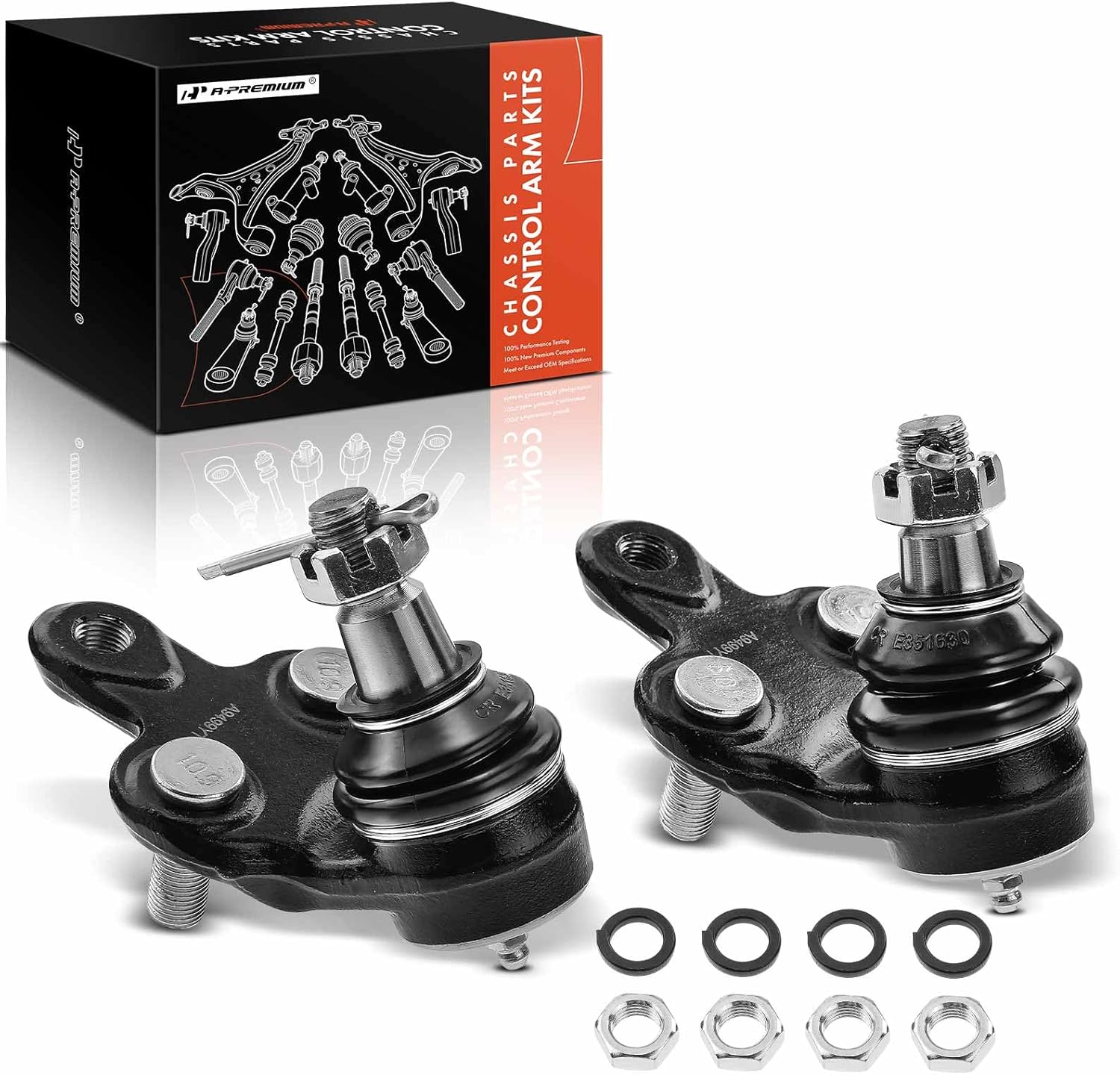 A-Premium 2 rótulas delanteras inferiores compatibles con Toyota Camry 1992-2001, Sienna 1998-2003, Avalon 1995-2004, Solara 1999-2003, Lexus RX300