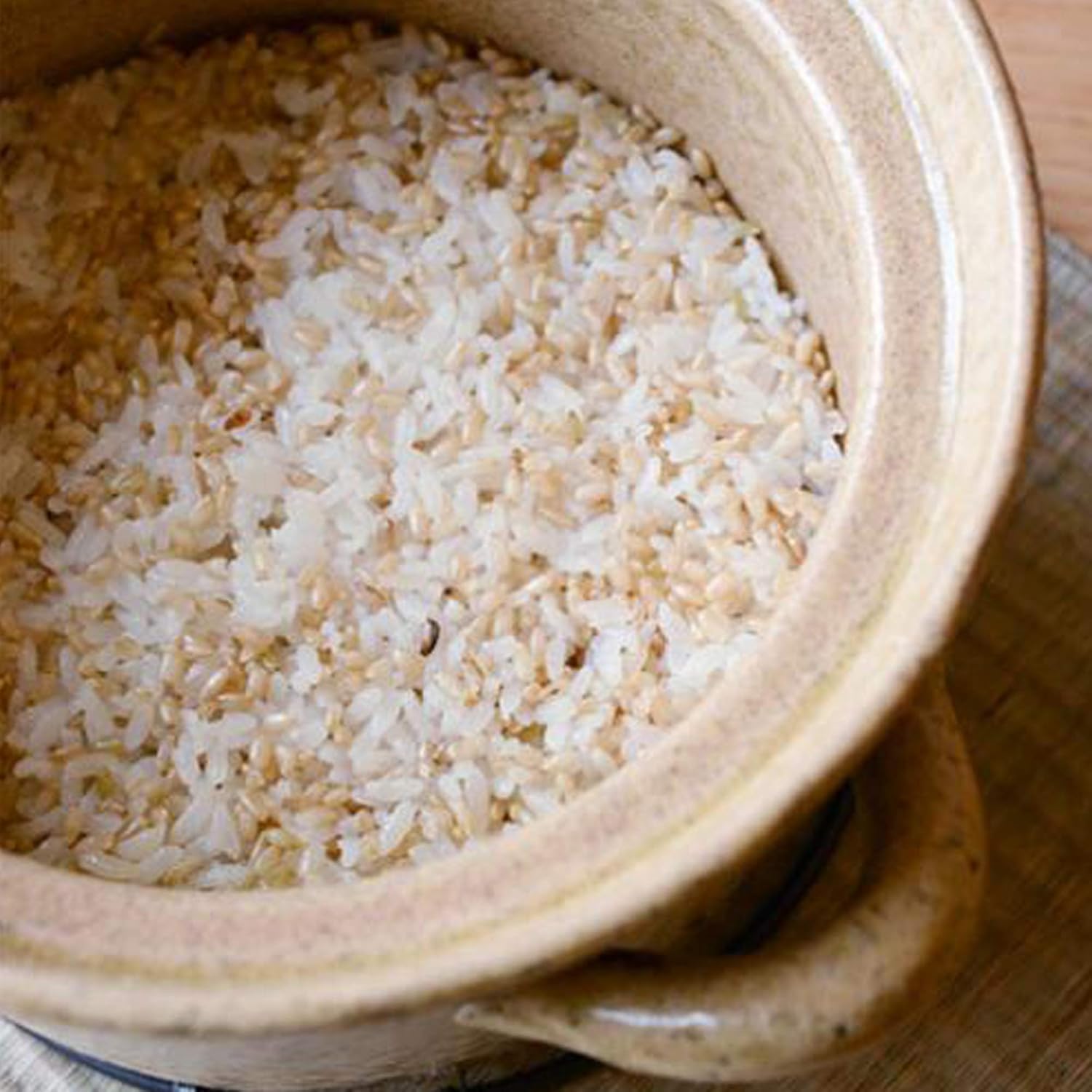 Olla japonesa Donabe Cocer de arroz, 3 Go, 2200 cc, color blanco