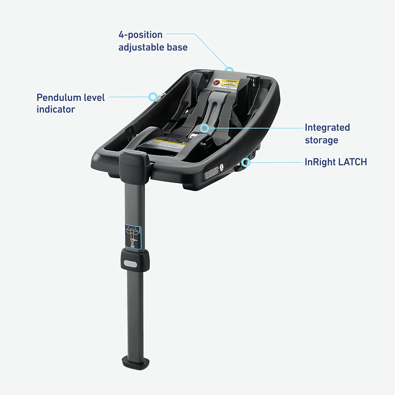 Graco SnugRide SnugLock – Base de asiento infantil para automóvil, tecnología de pierna de carga, color negro