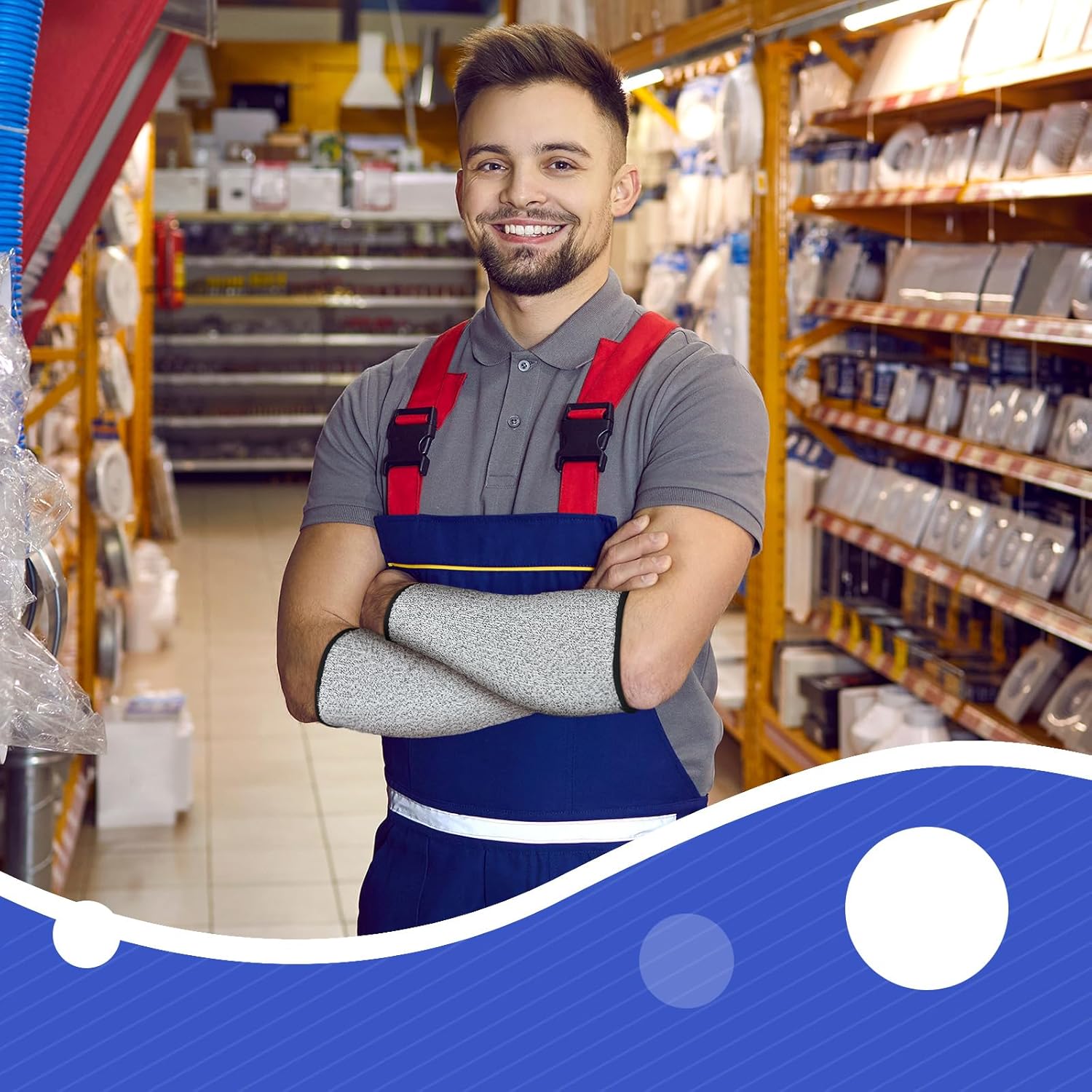 3 pares de protectores de brazo para piel fina y moretones, resistente a los cortes, manga de antebrazo, manga de protección contra quemaduras de