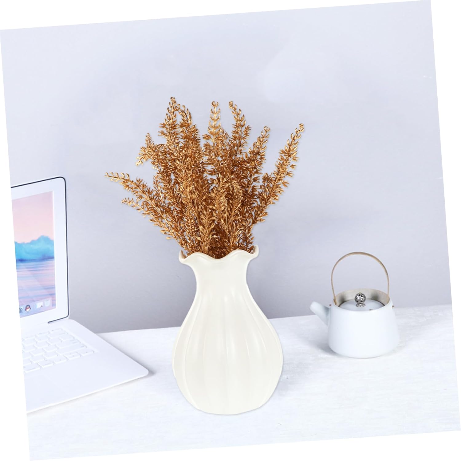 Abaodam 3 Sets 2pcs Christmas Decorations Household Artificial red Fruit Plant Gold Decor Plastic Flower Wedding Flowers Wedding The Flowers