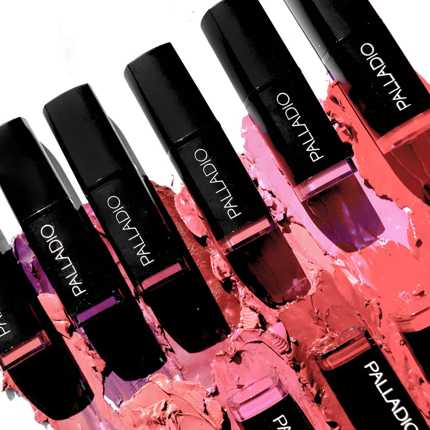 Palladio Lápiz labial mate a base de hierbas, cremoso y cobertura completa, lápiz labial mate de larga duración, ron real