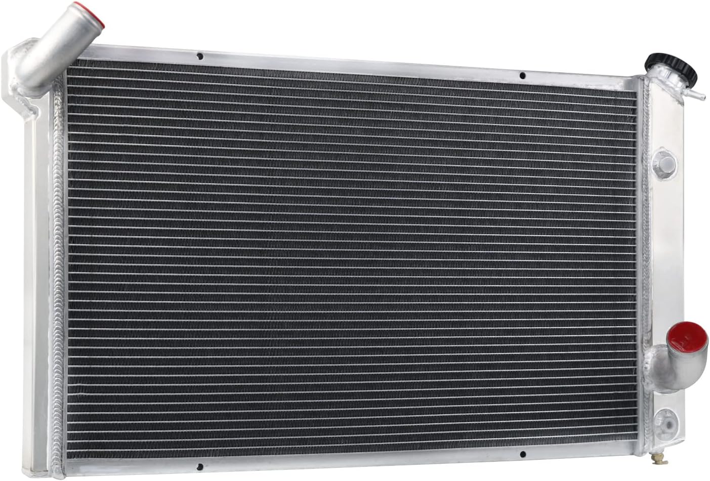 KUUHLERSAT Radiador de aluminio completo para 1973-1976 74 Chevy Corvette Base Stingray 5.7L 7.4L, 3 filas Core Radiador de enfriamiento