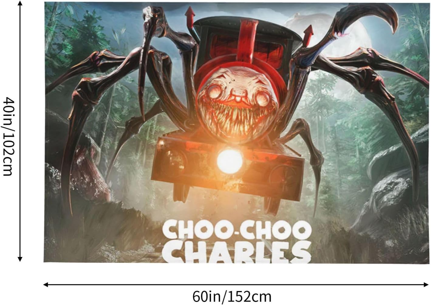 Choo-Choo – Tapiz de Charles para colgar en la pared, decoración del hogar, manta de pared, dormitorio, sala de estar, dormitorio, póster de telón