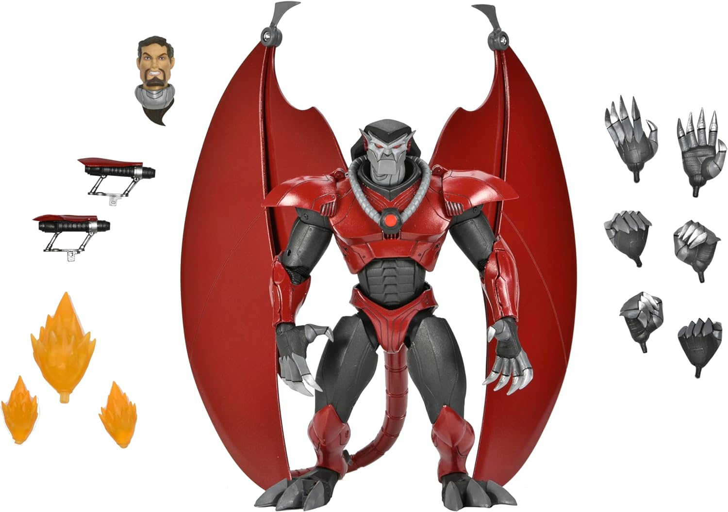 NECA – Gárgolas – Figura de acción a escala de 7 pulgadas – Figura blindada definitiva de David Xanatos