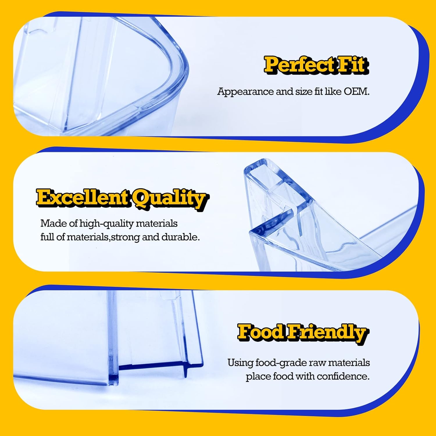 WPW10430639 – Estante para puerta de refrigerador compatible con Whirlpool Kenmore, contenedor para puerta de congelador W10430639 W10324876