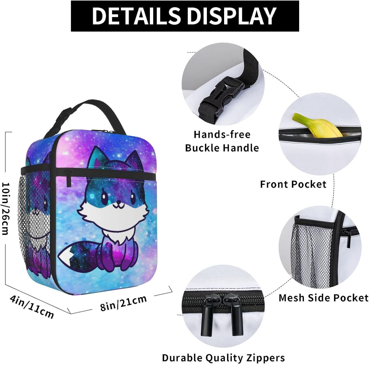 Lonchera para niños y niñas, con aislamiento, reutilizable, para el trabajo, para mujeres, hombres y adultos