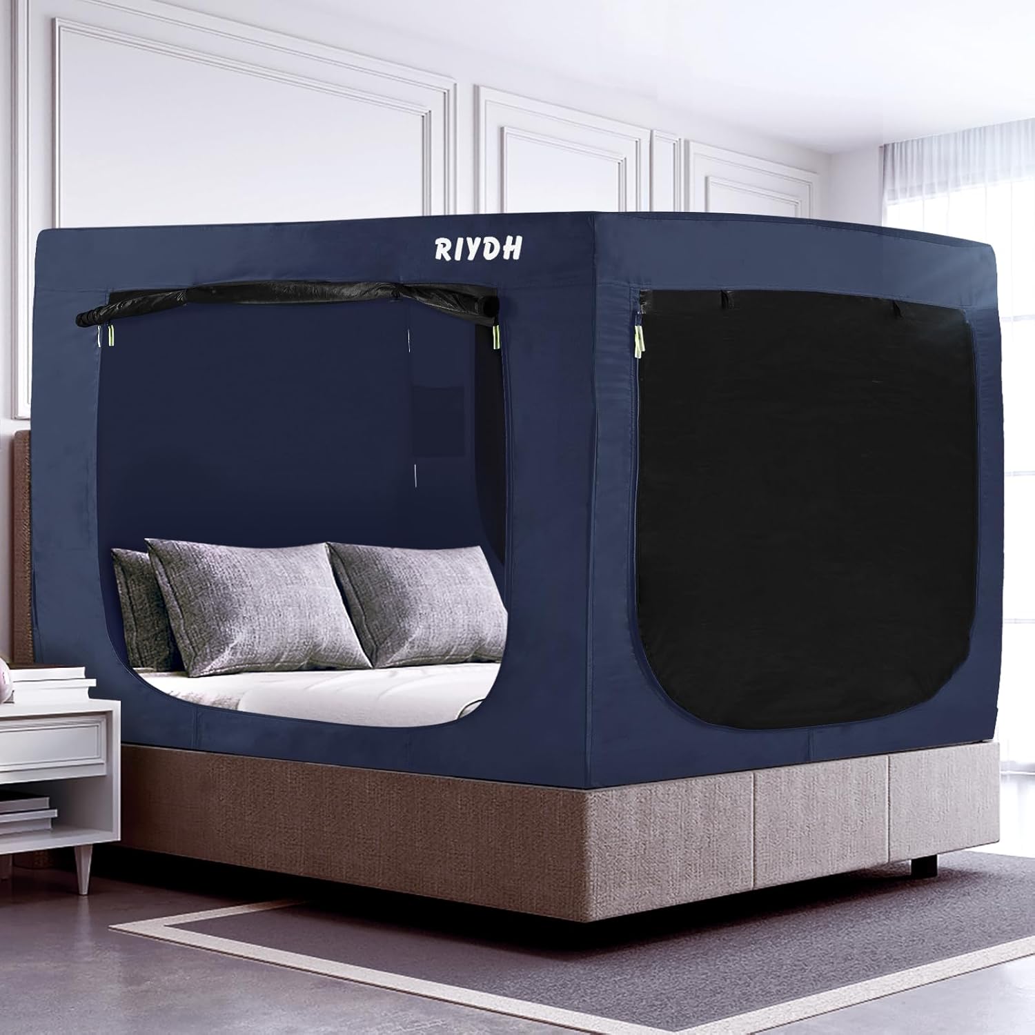 Tienda de campaña para cama completa, tienda de campaña portátil de ensueño para niños y adultos, tiendas de campaña para dormir interiores 70%