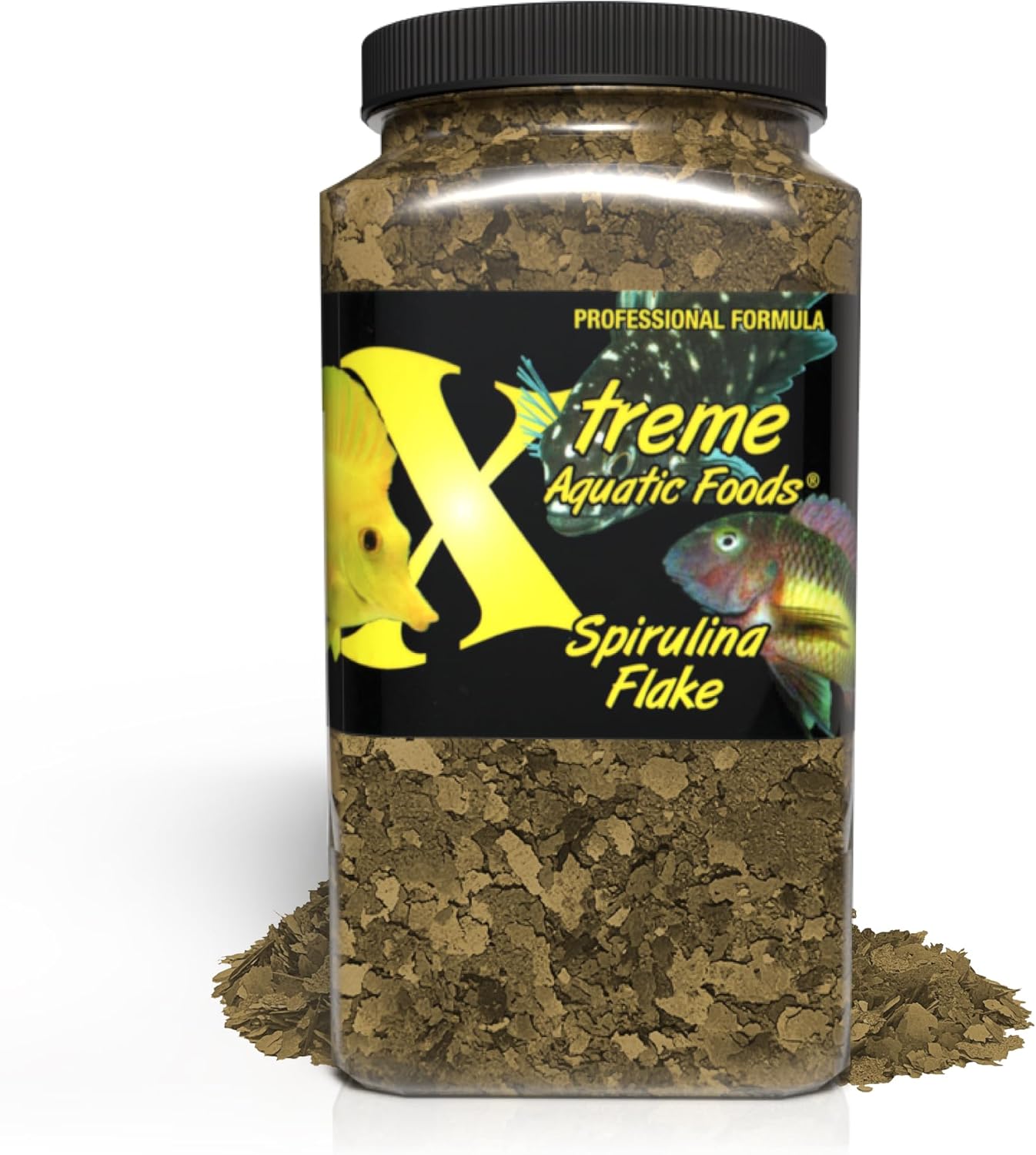 Xtreme Spirulina Crave – Alimento en escamas para peces tropicales, copos ultra frescos de primera calidad con ingredientes naturales, dieta