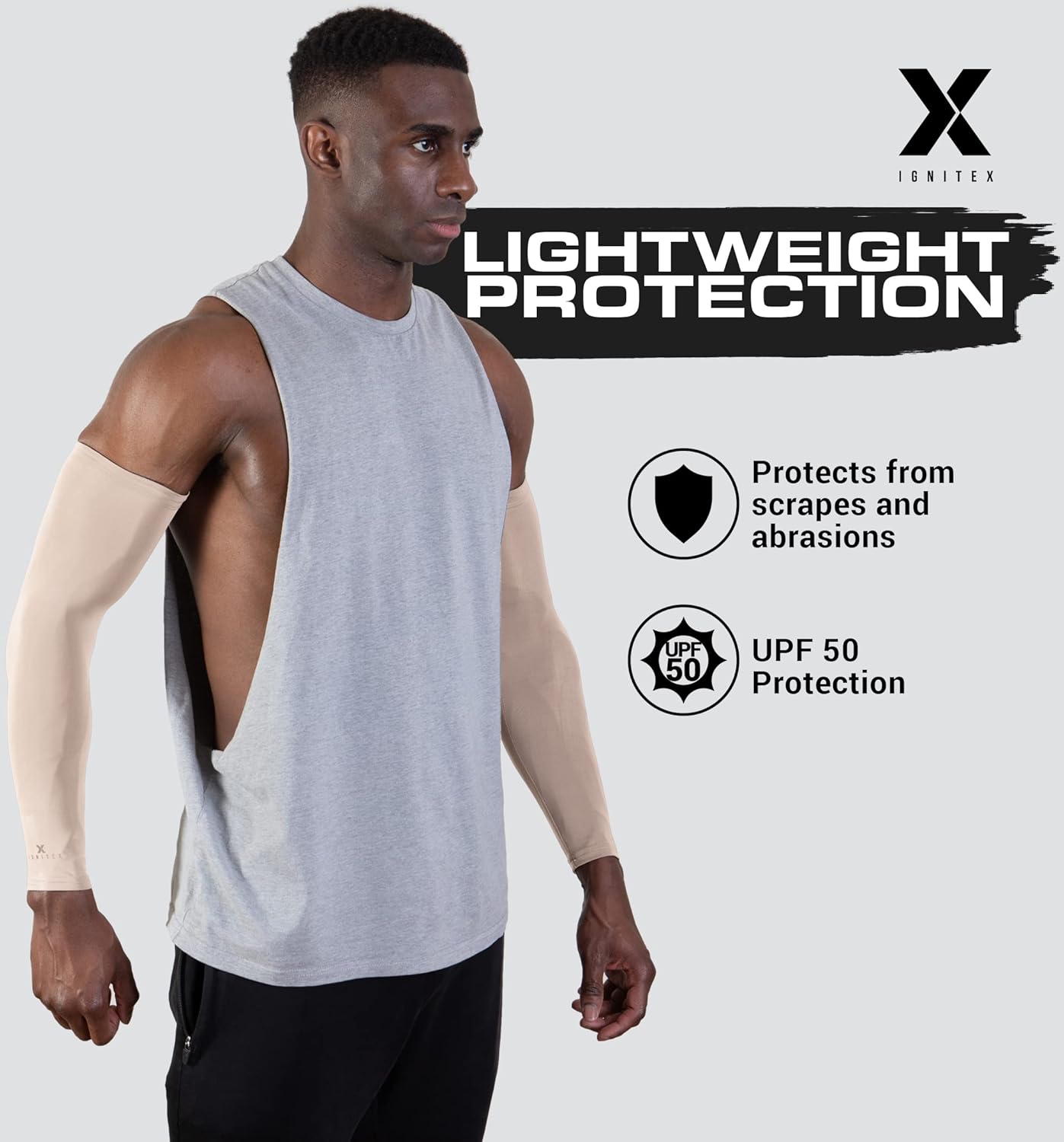 Mangas solares UV  Cubre hombres y mujeres  Compresión, manga de brazo refrescante  Protección solar UPF 50