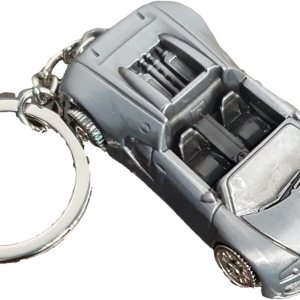 Grey Tone F1 Racing Car Bugatti – Llavero de metal esmaltado, gris, pequeño, Gris Grey Tone F1 Racing Car Bugatti – Llavero de metal esmaltado, gris, pequeño, Gris