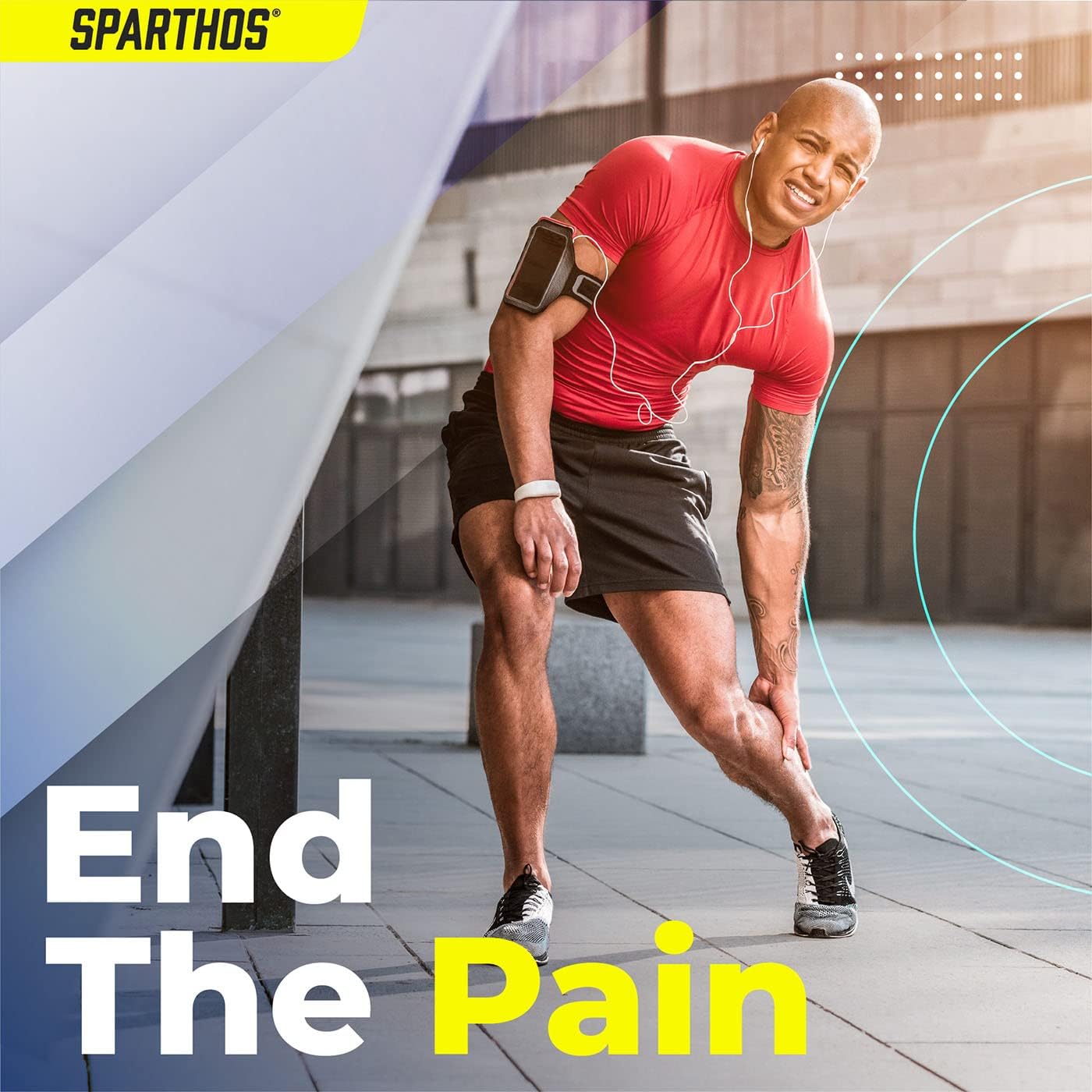 Sparthos Mangas de compresión para piernas, ayuda en la recuperación y apoya el estilo de vida activo, innovadora mezcla elástica transpirable,