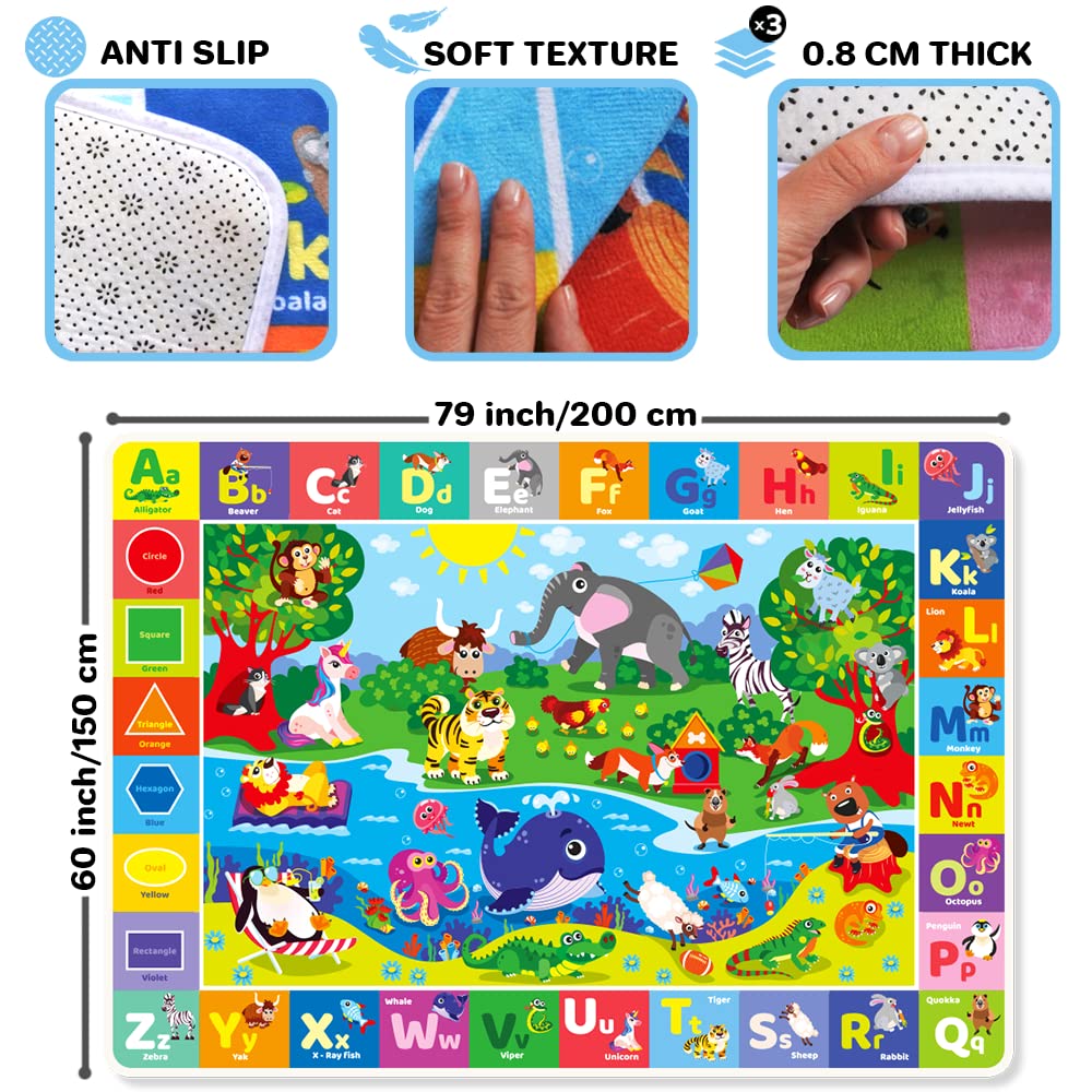 QUOKKA Multipack de 2 alfombrillas de juego para bebé para el suelo