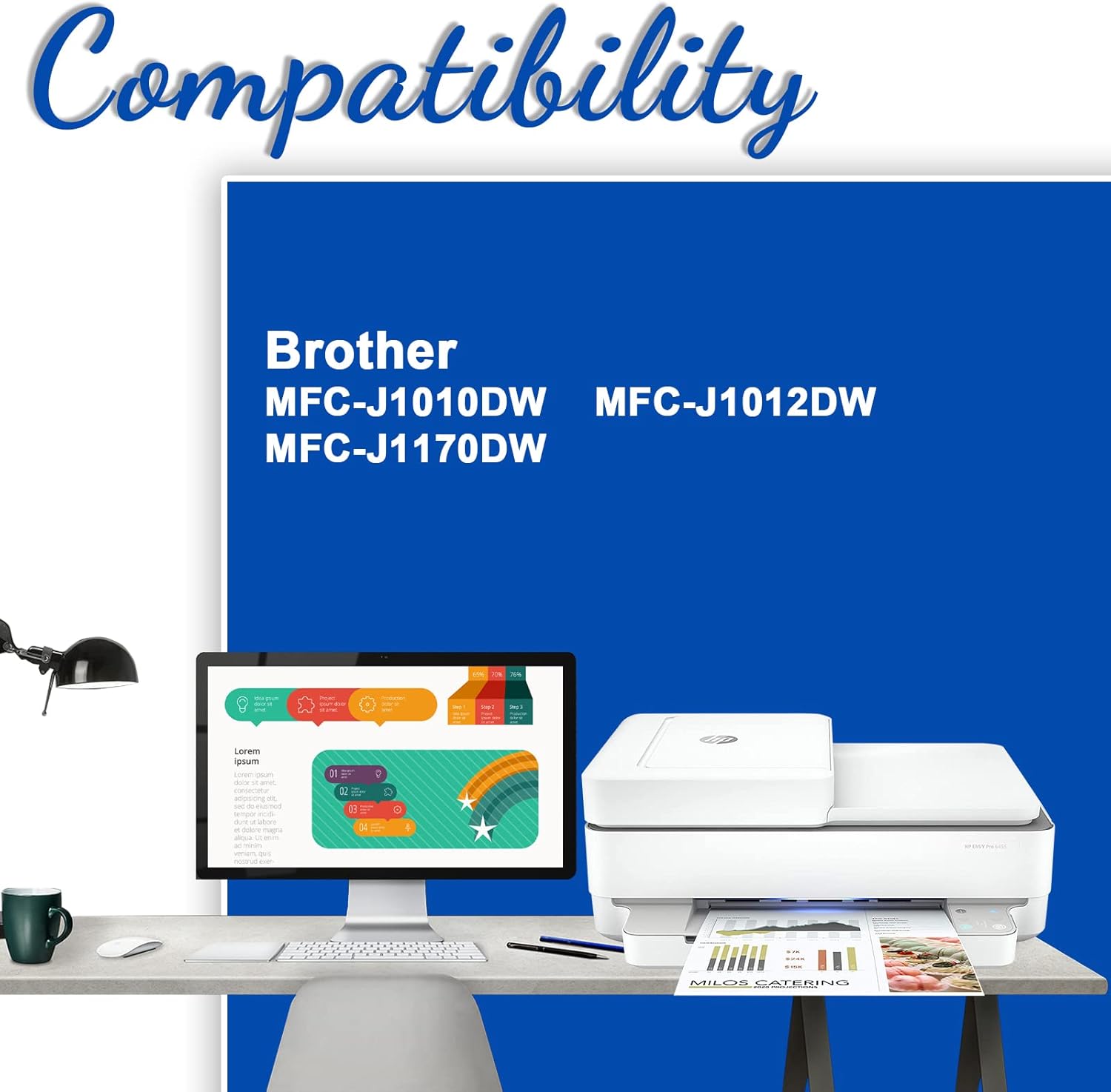 Jagute LC401 LC401XL – Cartuchos de tinta compatibles de repuesto para impresora Brother LC 401 LC401 XL LC-401 con impresora MFC-J1010DW