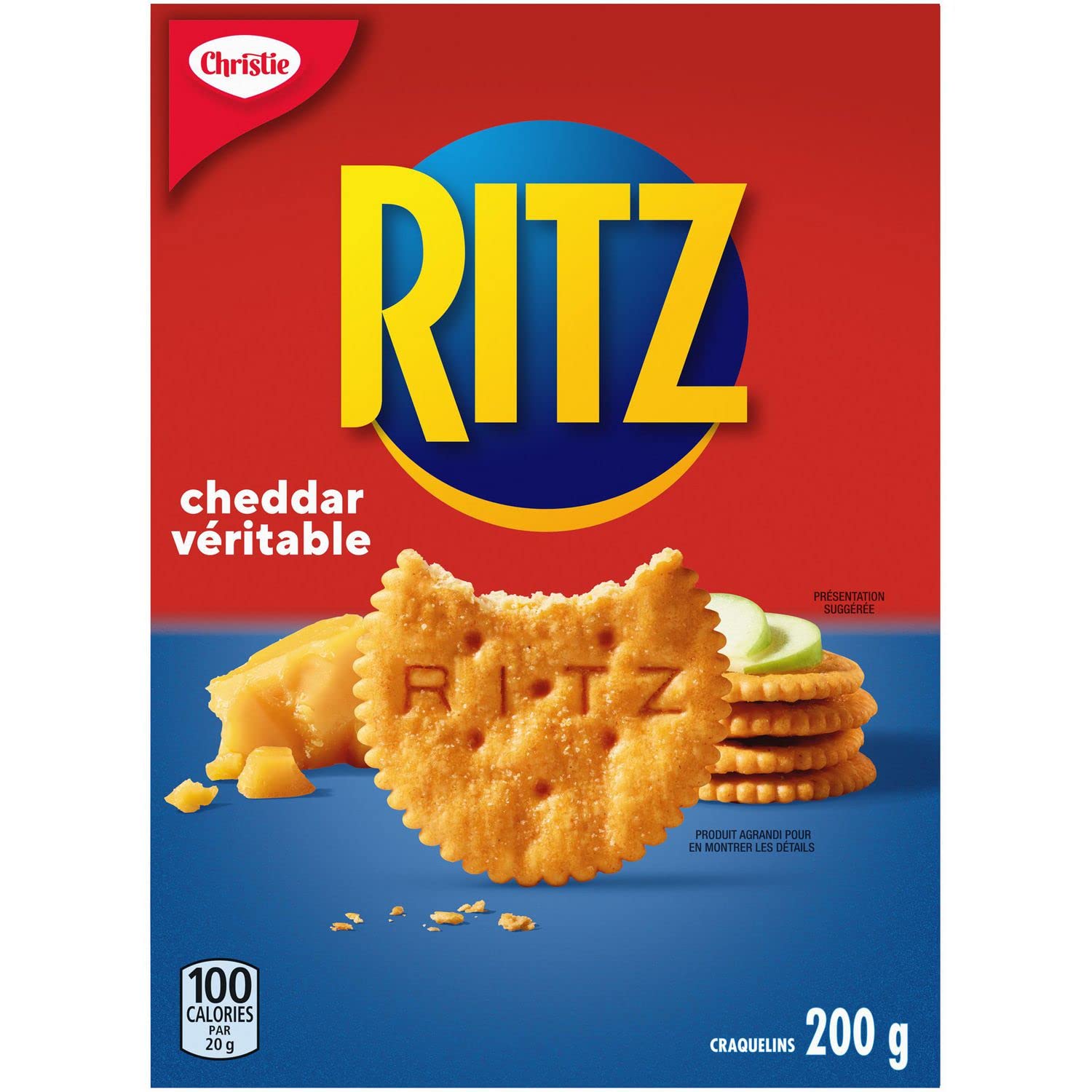 Ritz – Galletas de queso cheddar real, 7.05oz7 onzas (paquete de 6) enviadas desde Canadá