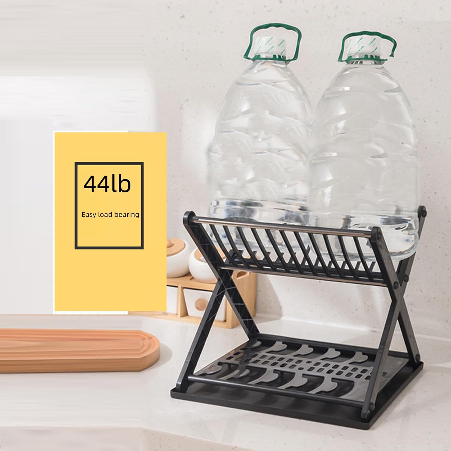 LYYMORPH Escurridor de platos, escurridor de platos para encimera de cocina, escurridor de platos con escurridor, escurridor de platos pequeño y