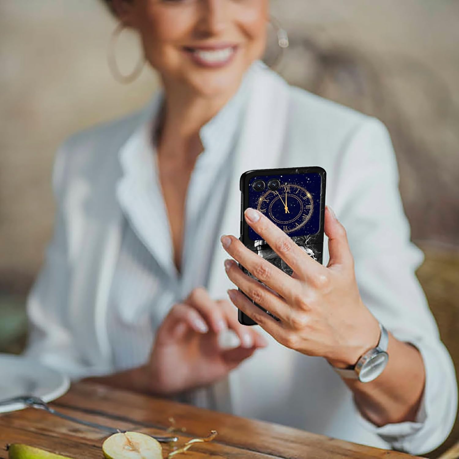 Funda para Moto Razr Plus 2023, diseño de patrón de calavera, a prueba de golpes, antideslizante, delgada, dura, cubierta protectora de