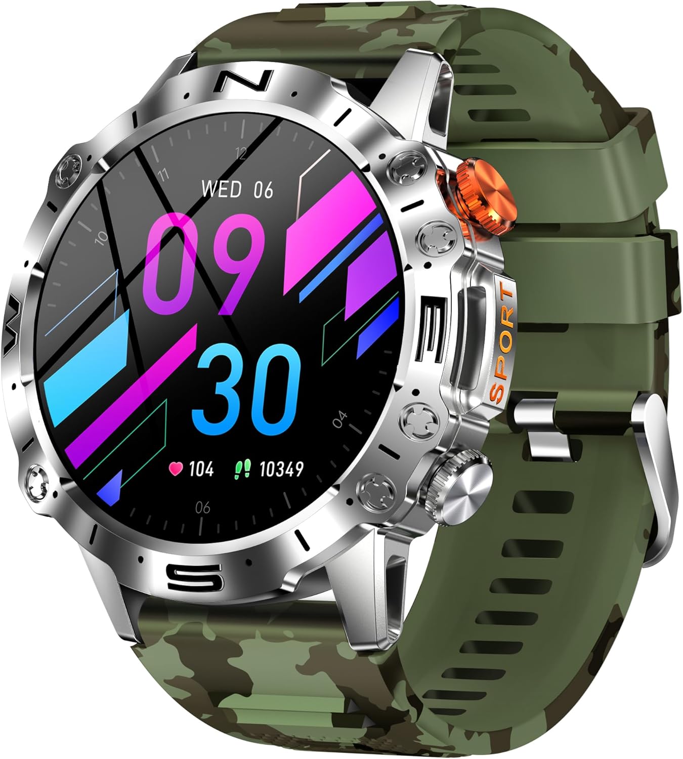 Smart Watch for Men Women, 1.43″ AMOLED HD-Display (AnswerMake Call)Fitness Tracker with Heart Rate Blood Oxygen Monitor, 40Days Long Battery for