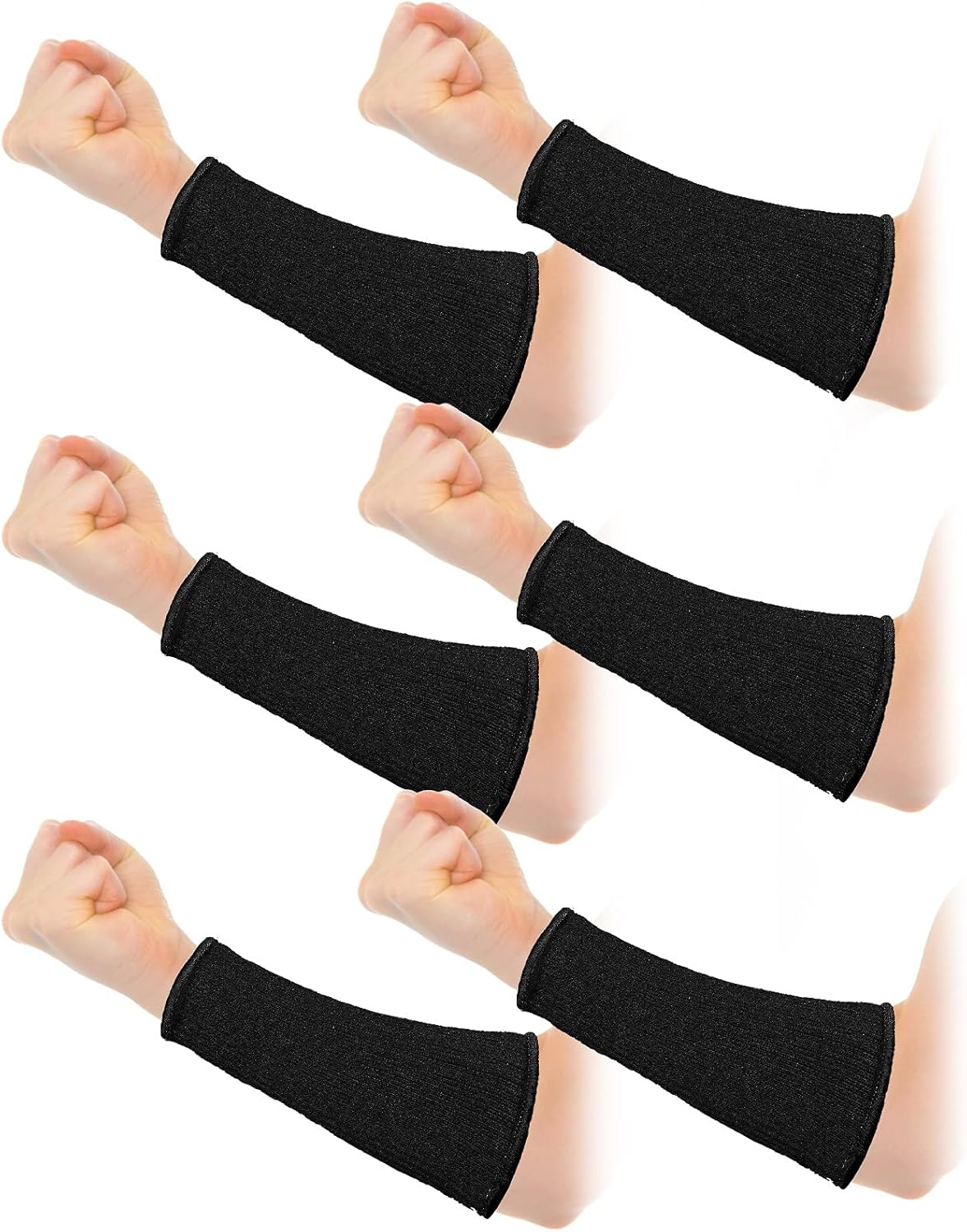 3 pares de protectores de brazo para piel fina y moretones, resistente a los cortes, manga de antebrazo, manga de protección contra quemaduras de