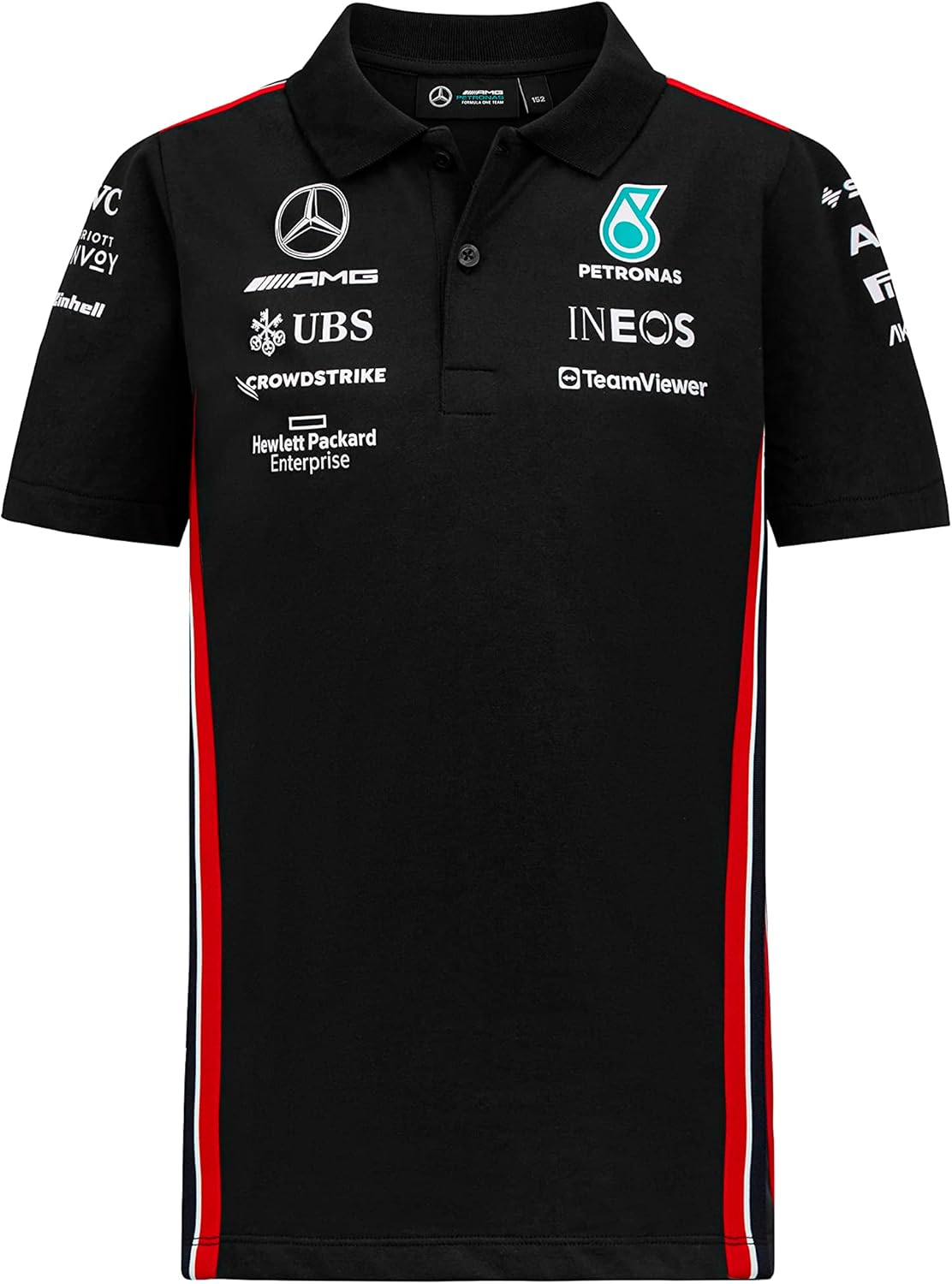 Mercedes AMG Petronas Equipo de Fórmula Uno – Polo de equipo 2023 para niños