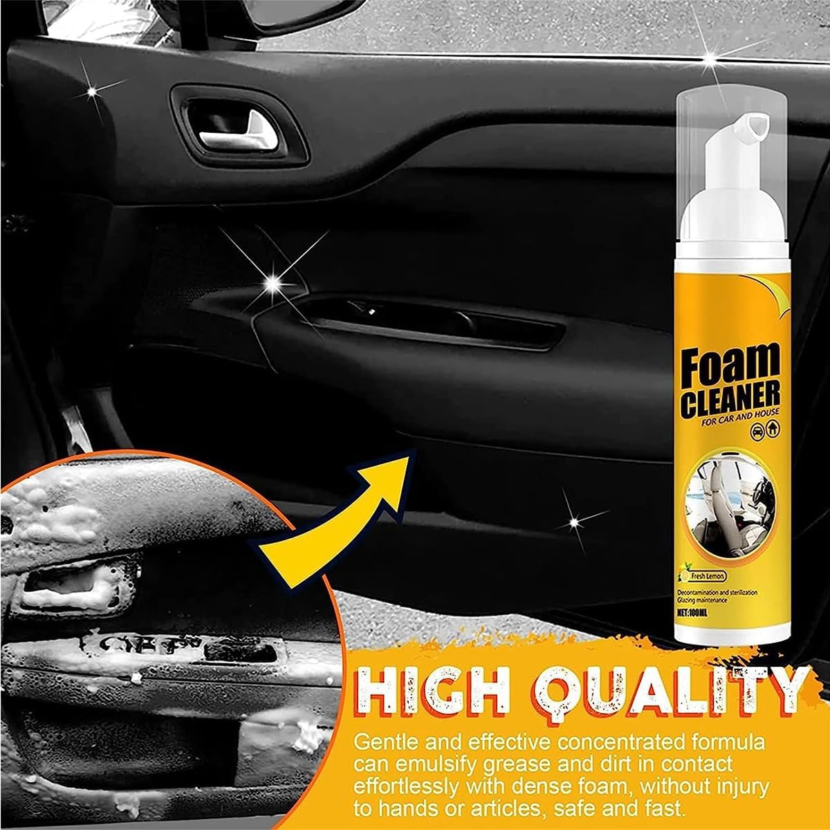 Beast – Limpiador de espuma para automóvil, limpiador de espuma para todo propósito, limpiador de espuma multiusos, limpiador de espuma mágica para