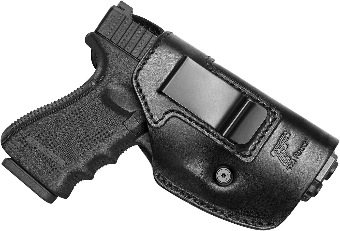 Funda de cuero de grano completo compatible con Glock 17 19 22 31 42 43Taurus G2C G3C G3M&P ShieldHellcat XDM 40P320 P365Two para adaptarse a la