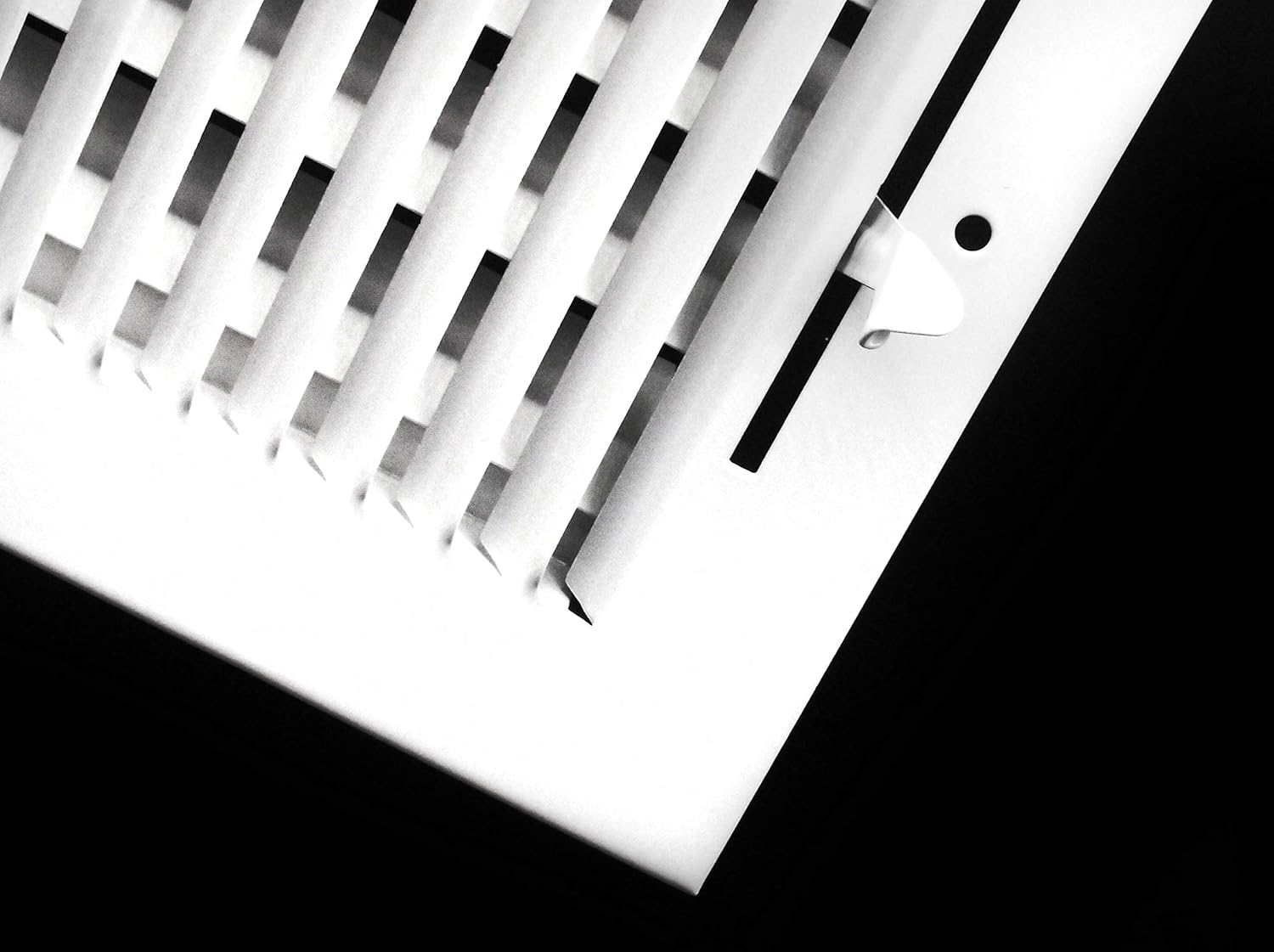 Rejilla de suministro de aire vertical de 2 vías de 30,5 cm x 20 cm – Tapa de ventilación y difusor – Cara plana estampada – Blanco. Dimensiones