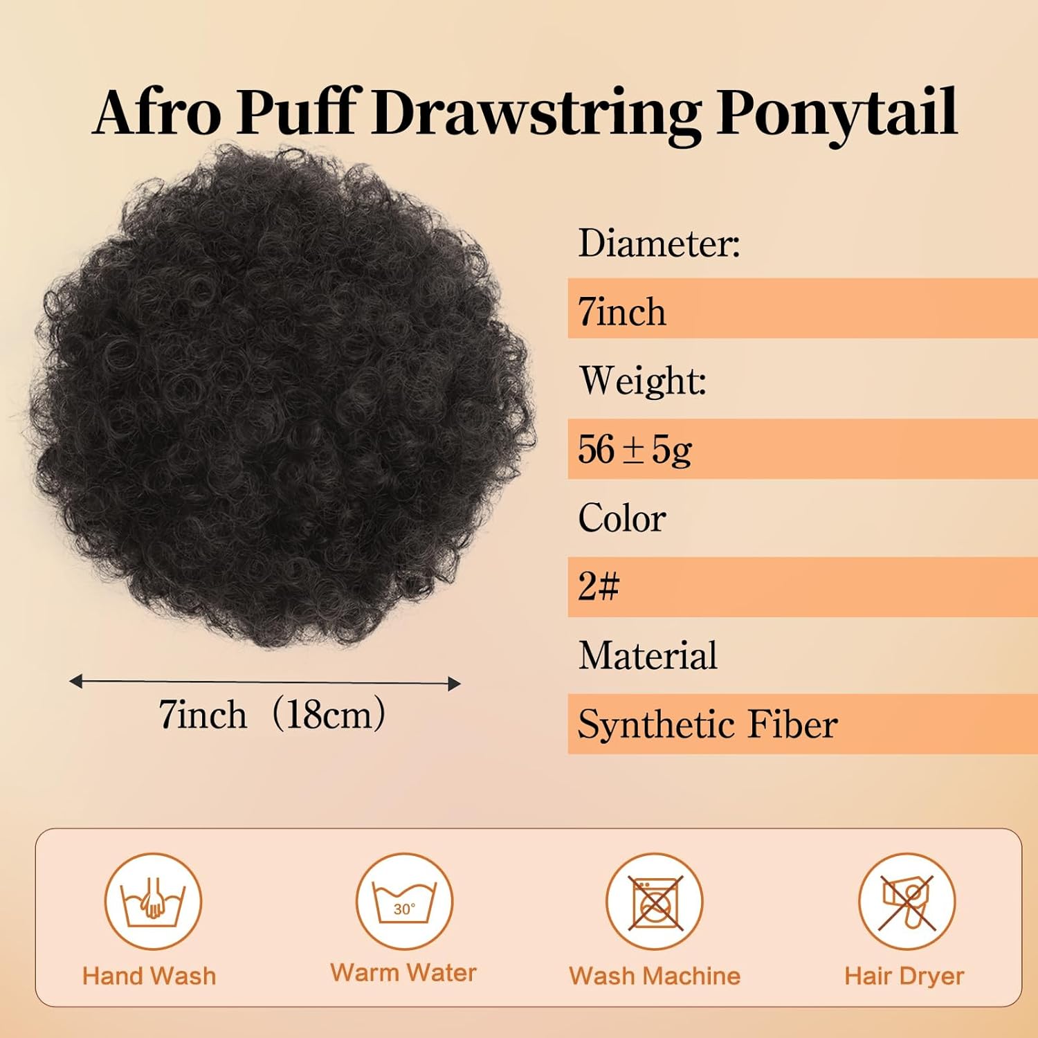 AISI QUEENS Peluca de cola de caballo rizada con cordón y clip para mujeres negras, sintética (mediana (paquete de 1), 2# (negro natural)