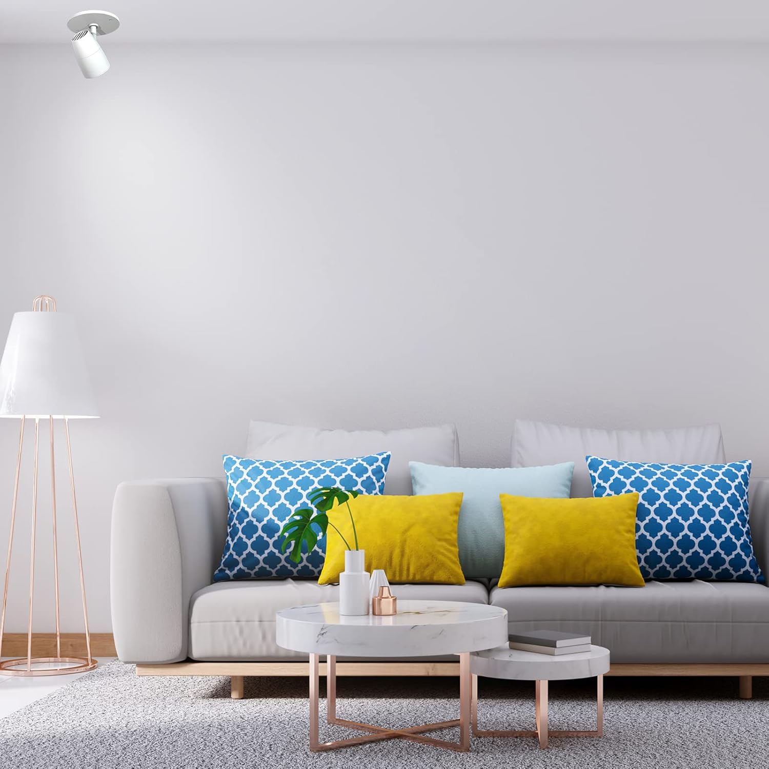 Foco LED moderno, accesorio de iluminación monopoint de acento para interiores, 10 W, 3000 K, para estantería, galería de arte, dormitorio, sala de