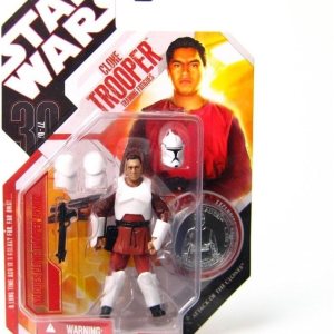 Star Wars Fatigas de entrenamiento de soldados clones con moneda de coleccionista exclusiva Star Wars Fatigas de entrenamiento de soldados clones con moneda de coleccionista exclusiva