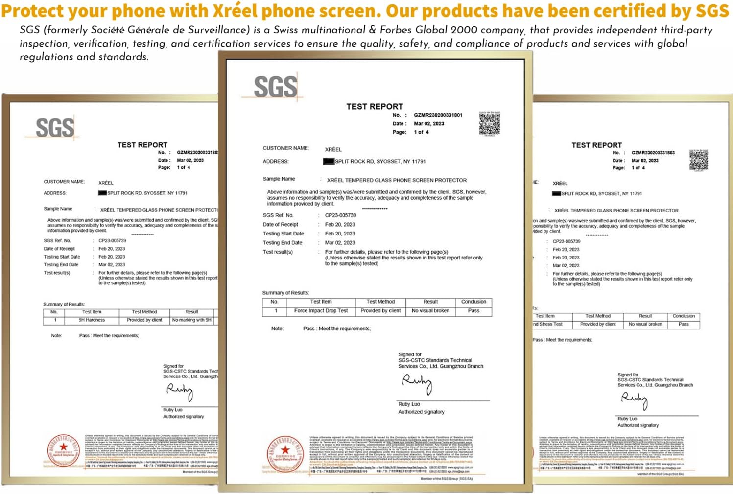 Platinum Shield compatible con iPhone 1313 Pro14, protector de pantalla de vidrio templado (paquete de 3), dureza 9H, resistencia a los arañazos,