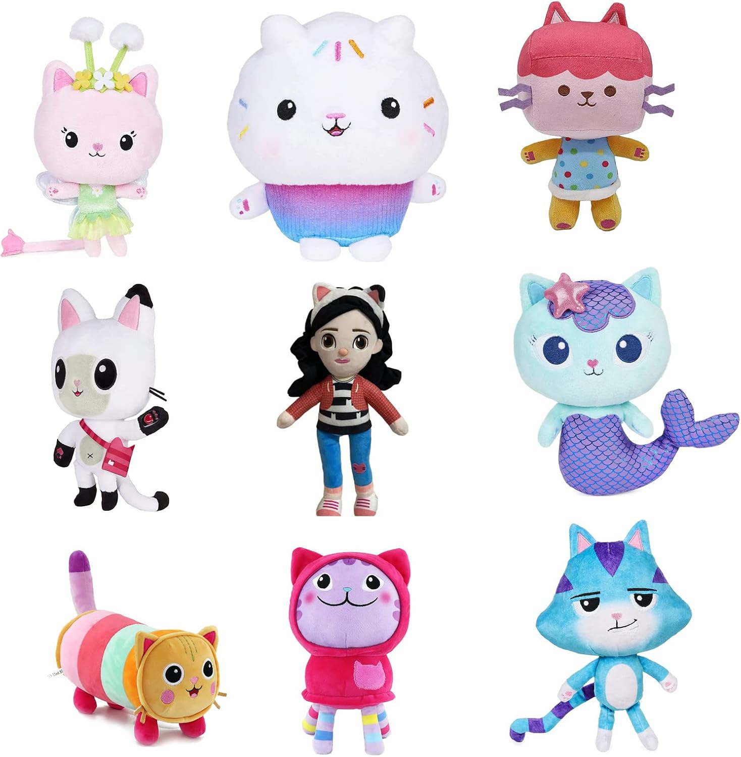 Kitty Fairy Baby Box Mercat Pandy Paws Cakey Catrat, juguetes de peluche suaves y tiernos para niños