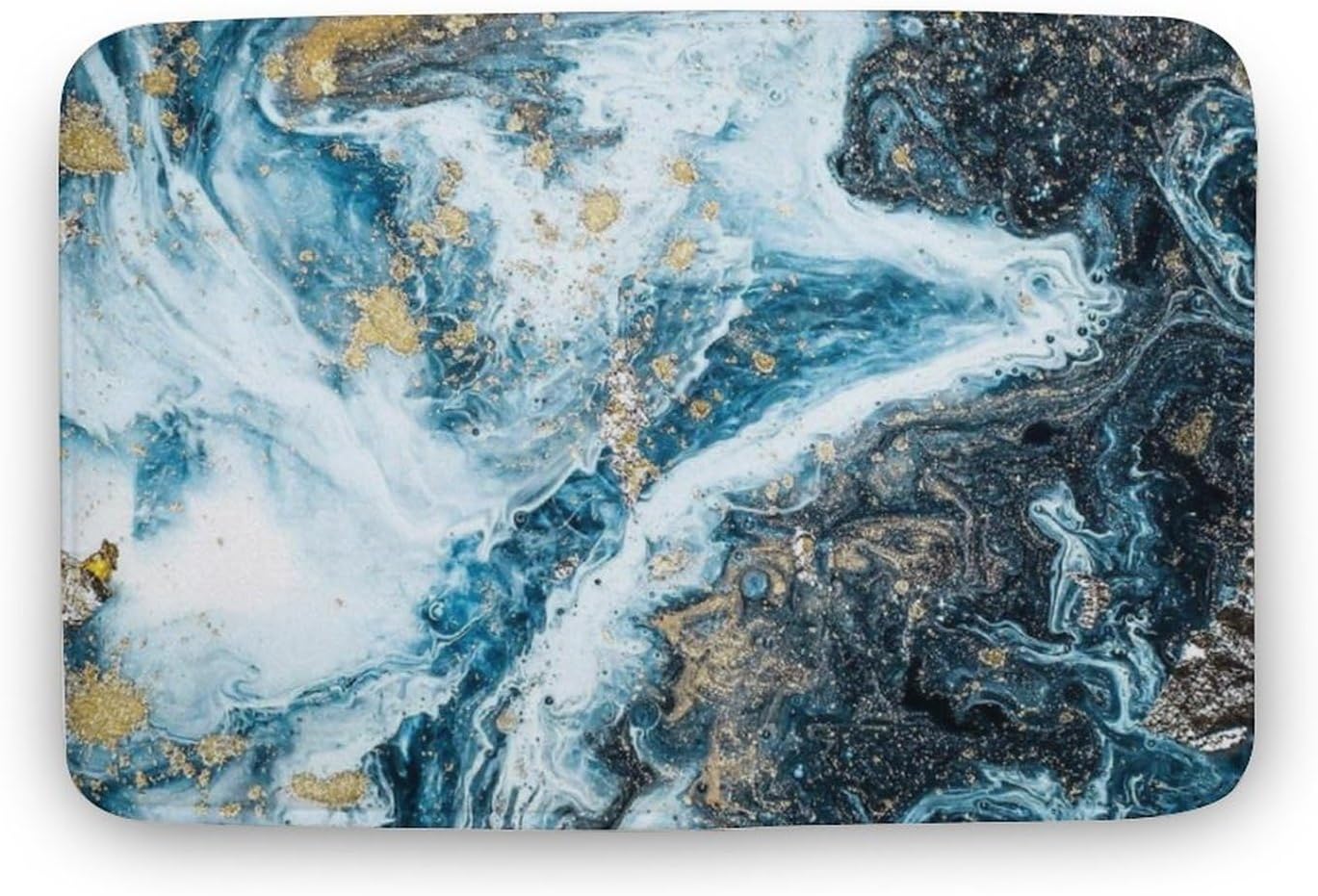 Tapete de baño dorado para baño, súper absorbente, de secado rápido, con parte trasera de goma, antideslizante, tapete de baño de diatomita, regalo
