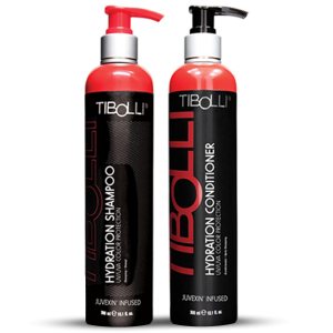 TIBOLLI Champú y acondicionador reparador hidratante (10.1 fl oz10.1 fl oz) para cabello dañado conjunto de champú y acondicionador profundo TIBOLLI Champú y acondicionador reparador hidratante (10.1 fl oz10.1 fl oz) para cabello dañado conjunto de champú y acondicionador profundo