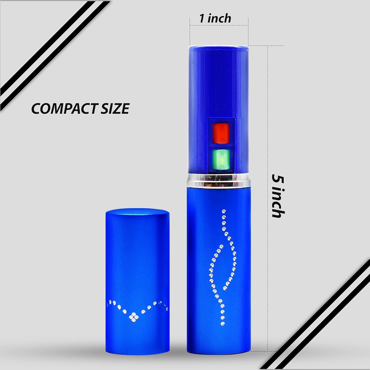 FIGHTSENSE Kit de defensa personal para mujer, spray de pimienta y linterna de lápiz labial de autodefensa, batería recargable, llavero bolsa de