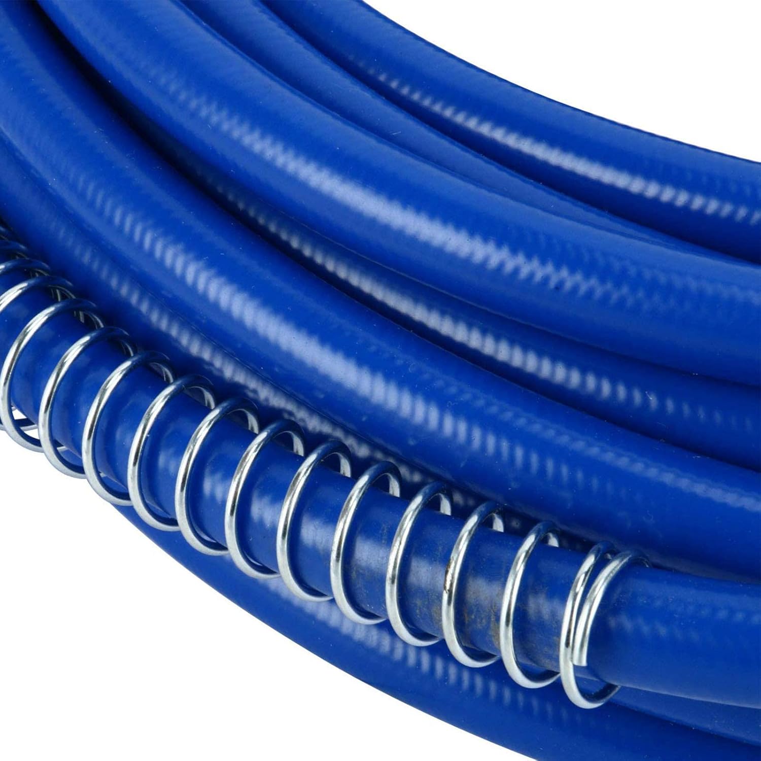 Manguera de pulverización de pintura sin aire de 65 pies x 14 pulgadas, tubo de fibra flexible de color azul (65.6 ft para pistola rociadora de 3300