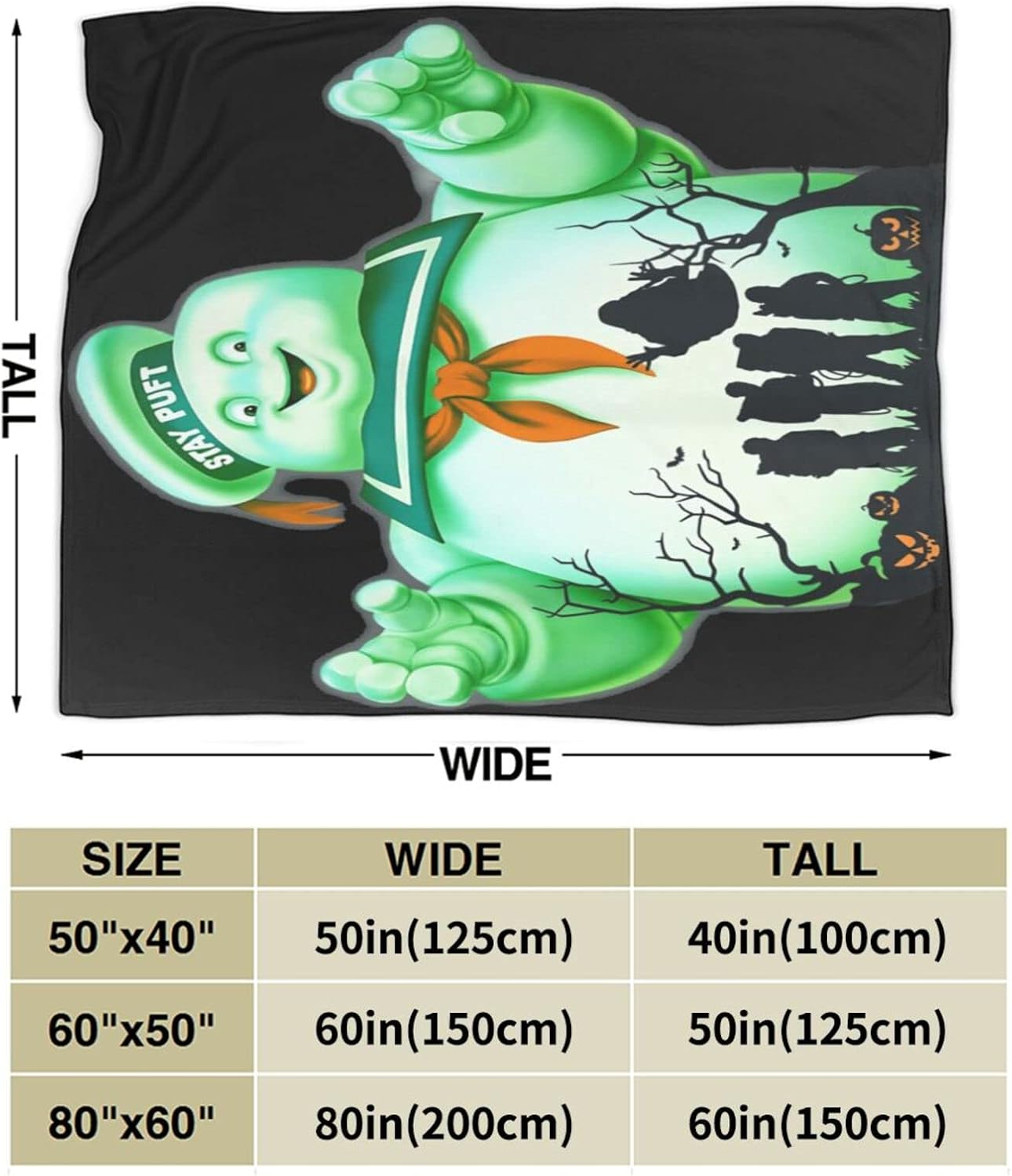 Manta de viaje de Ghoostbusters, mantas de franela polar y mantas para sofá, manta antiestática de aire acondicionado de 60 x 50 pulgadas