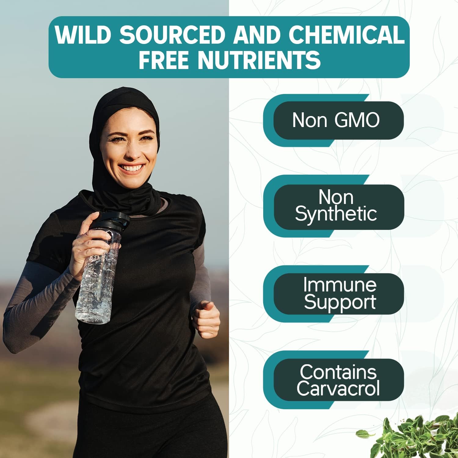 PURELY WILD Aceite de orégano de fuentes mediterráneas  Fórmula de apoyo inmunológico original del Dr. Cass Ingram de orégano  Aceite orgánico de