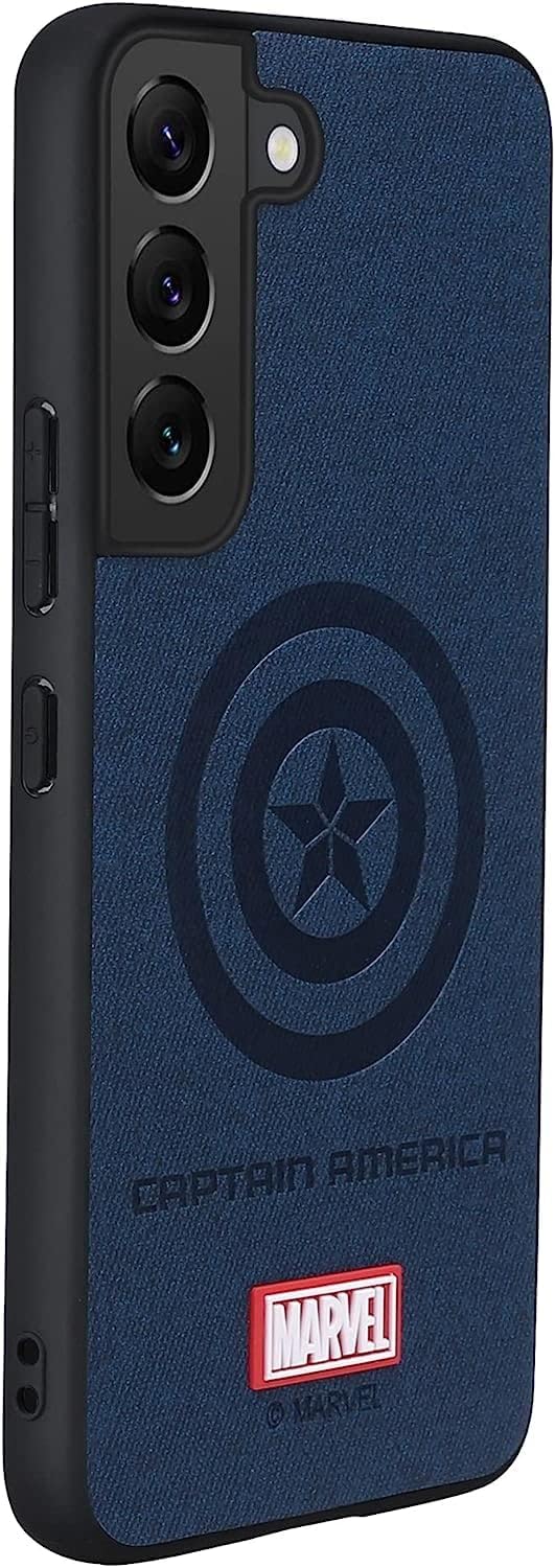 IRON SPIDER Funda para Galaxy S23 Plus 5G, con personaje de superhéroe, compatible con Samsung S23 Plus, funda de piel, color azul