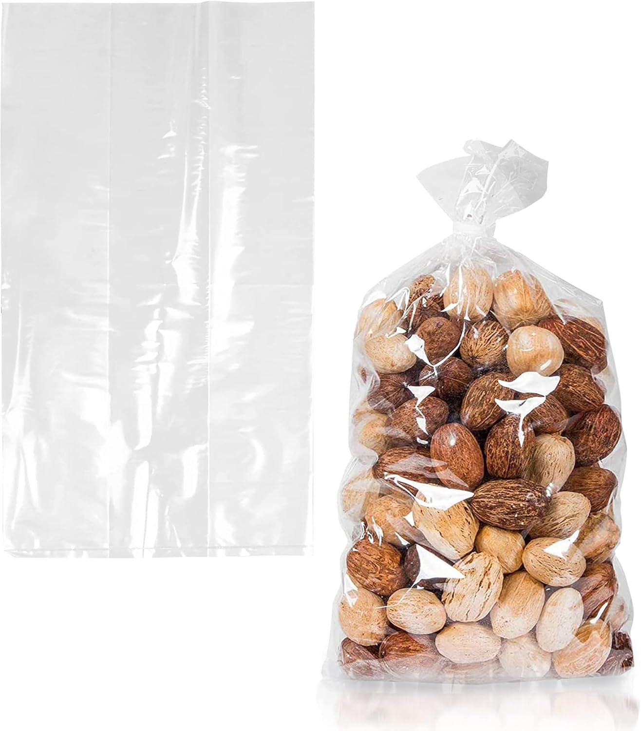 APQ – Bolsas de polietileno transparentes con refuerzo, 4 x 2 x 10 pulgadas, paquete de 1000 bolsas de plástico impermeables con parte superior