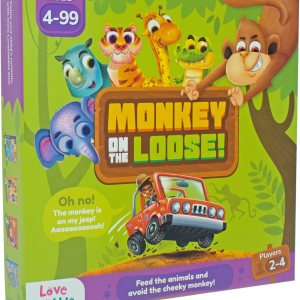 Safari Escape – Juego de mesa Monkey on the Loose Dodge The Mischievous Monkey, maniobra desafíos y completa la misión de alimentación de animales Safari Escape – Juego de mesa Monkey on the Loose Dodge The Mischievous Monkey, maniobra desafíos y completa la misión de alimentación de animales